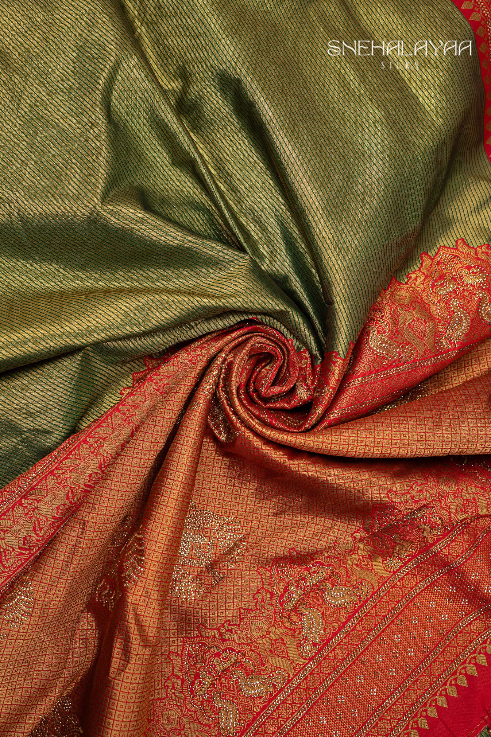 Green Banaras Saree