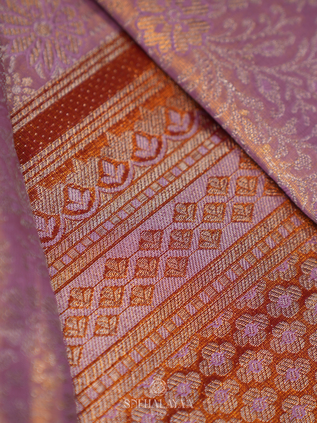 Antique Gold Kanjivaram Silk Saree