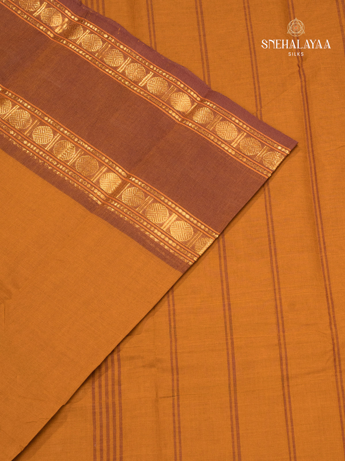 Brown Kanchi Cotton Saree
