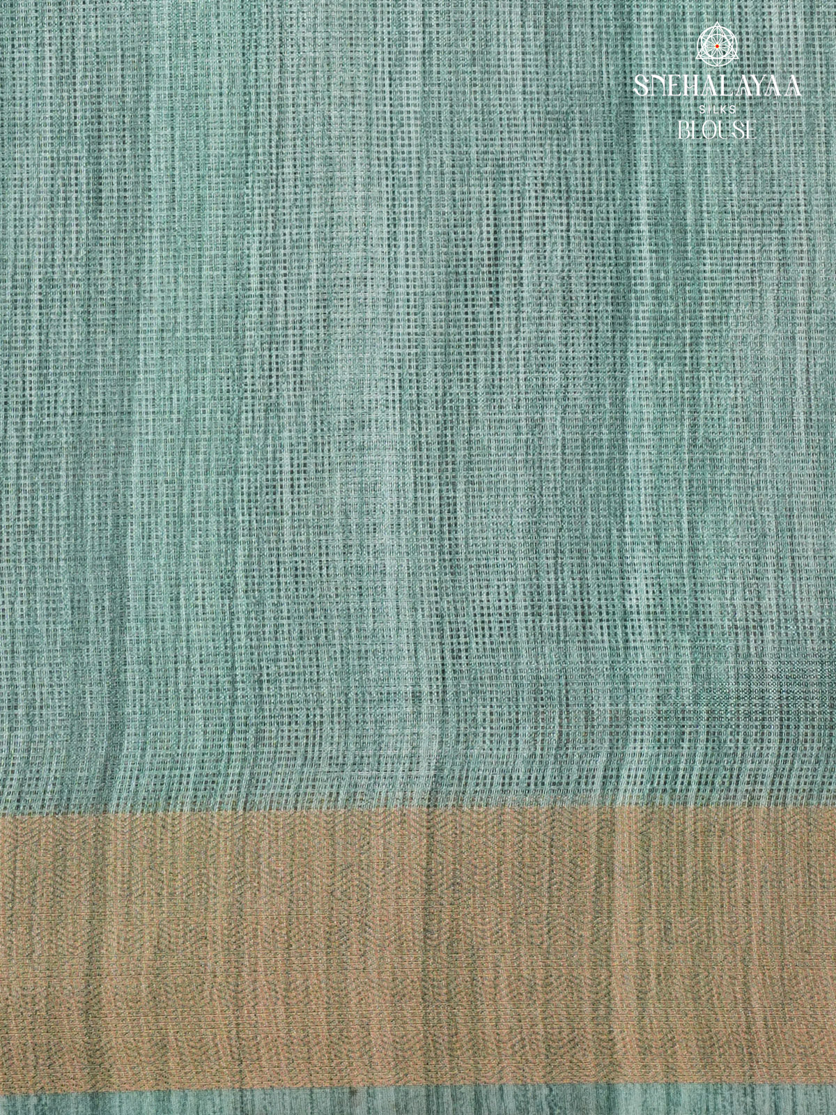 Teal Blue Printed Kota Saree