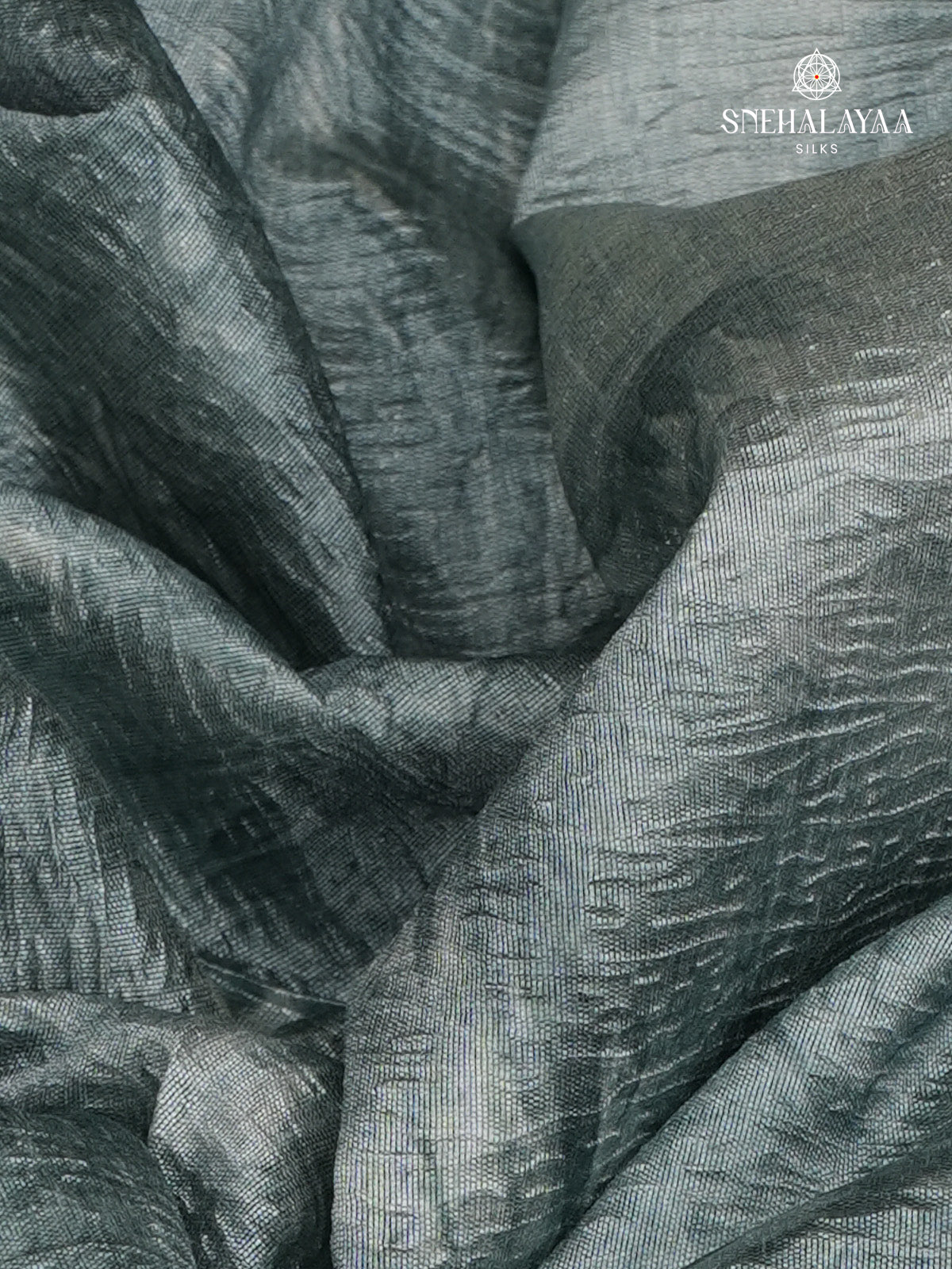 Sage Green Crush Embroidery Saree