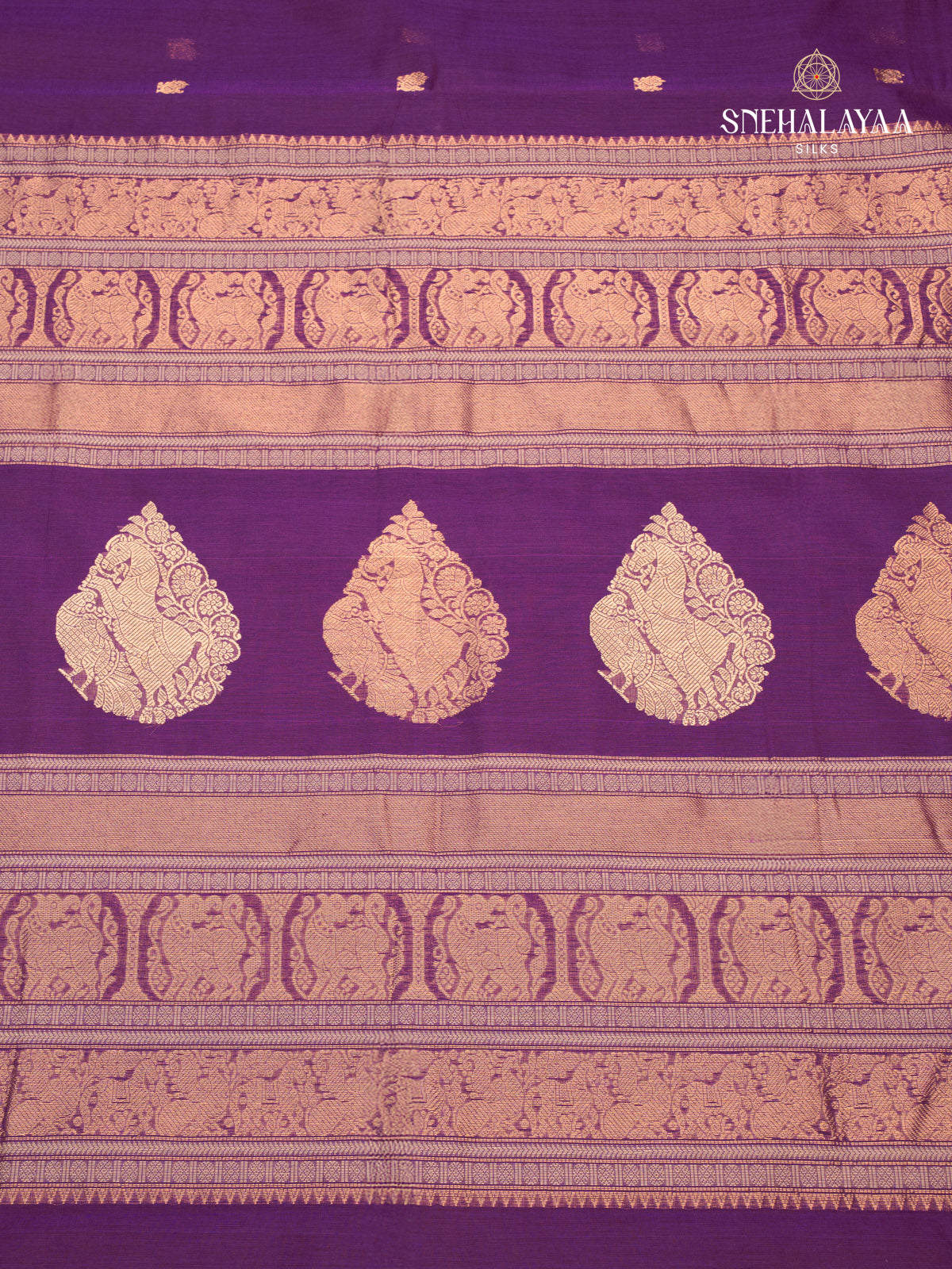 Purple Kanchi Cotton Saree