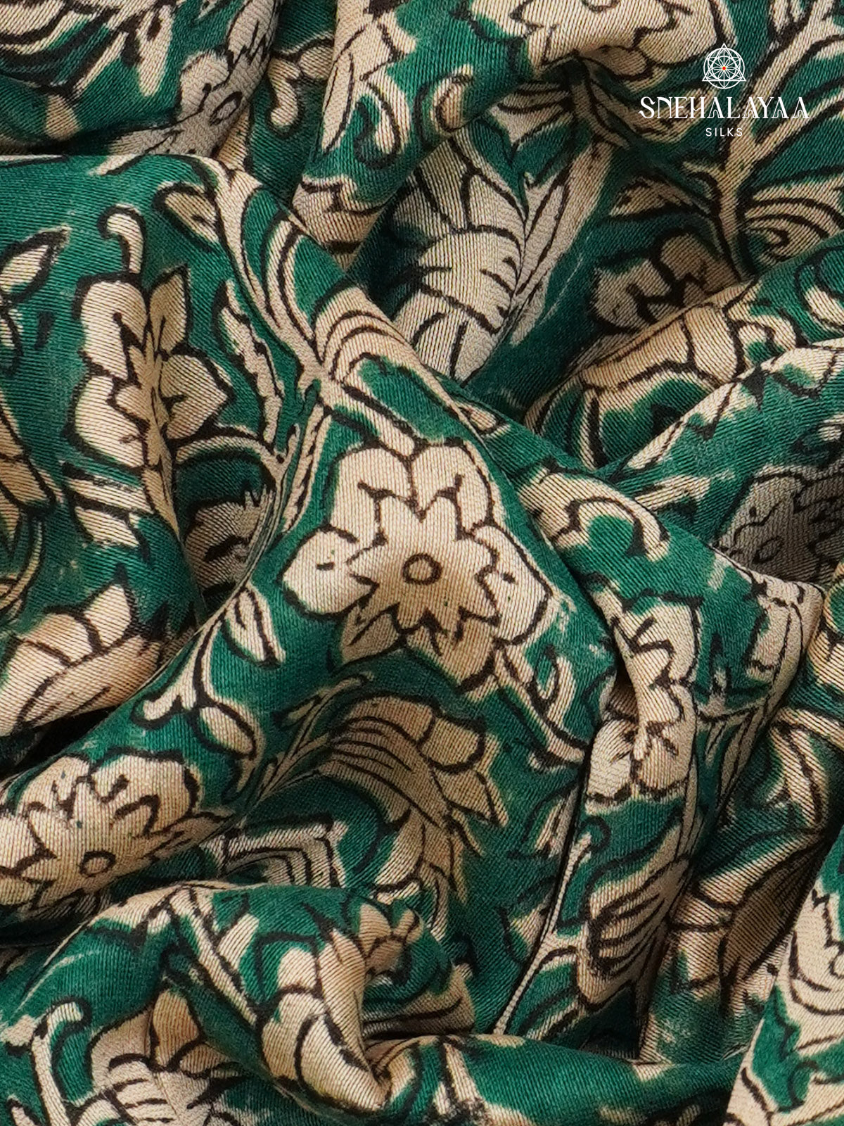 Teal Green Chanderi Saree