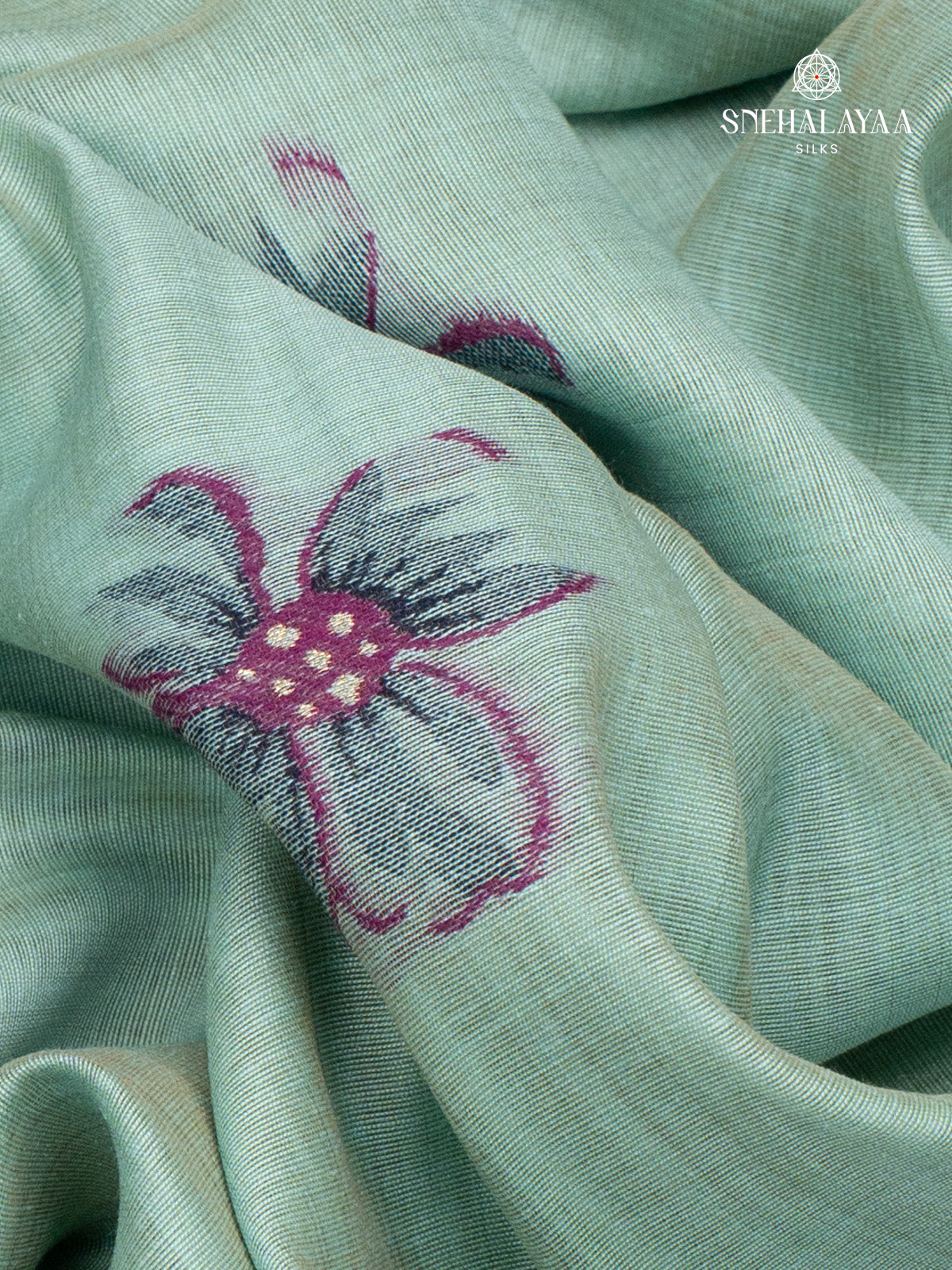 Sea Green Munga Cotton Saree