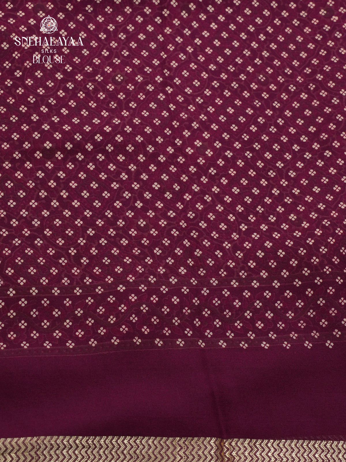 Purple Chiffon Saree