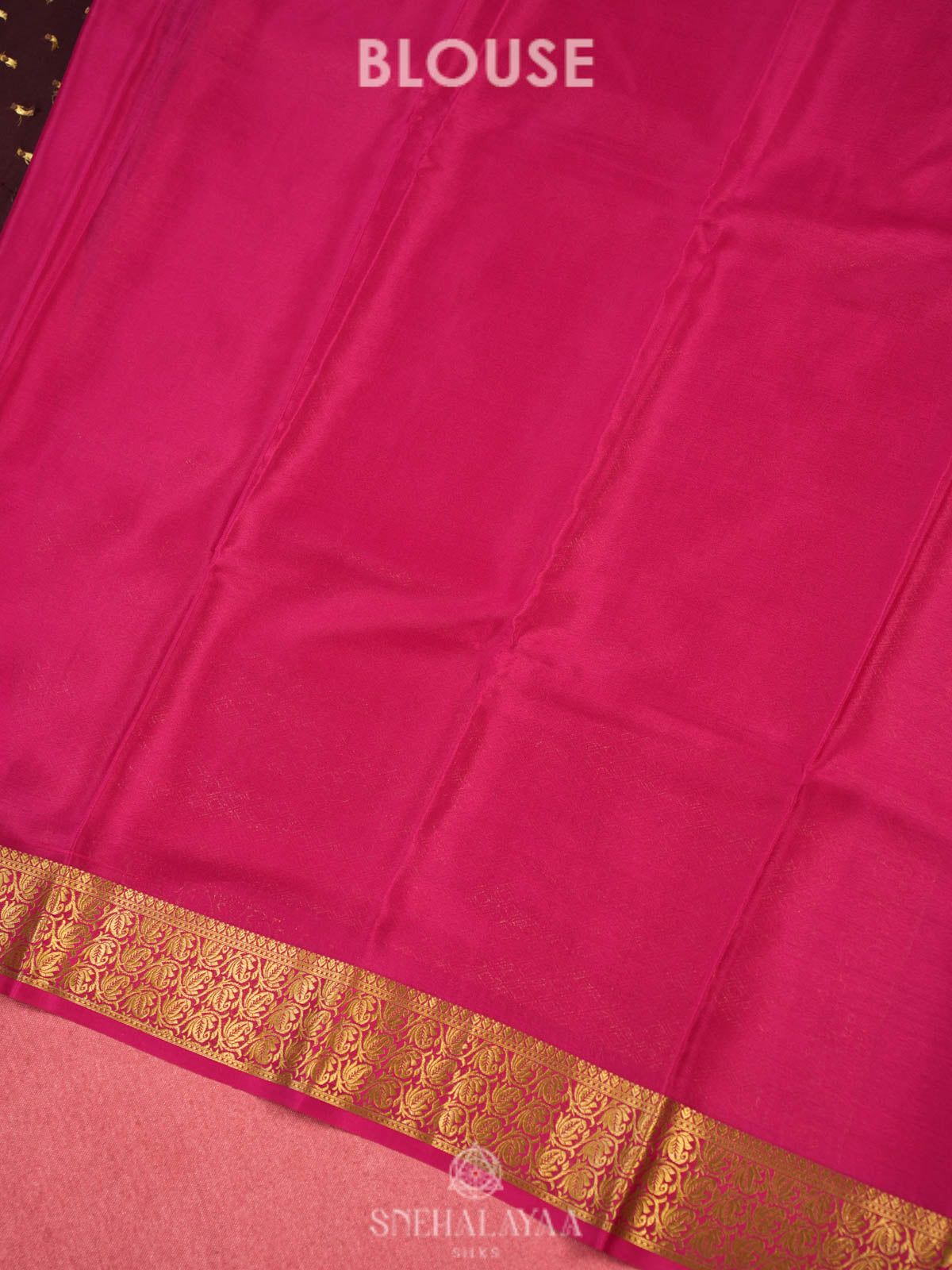 Brown Mysore Silk Saree