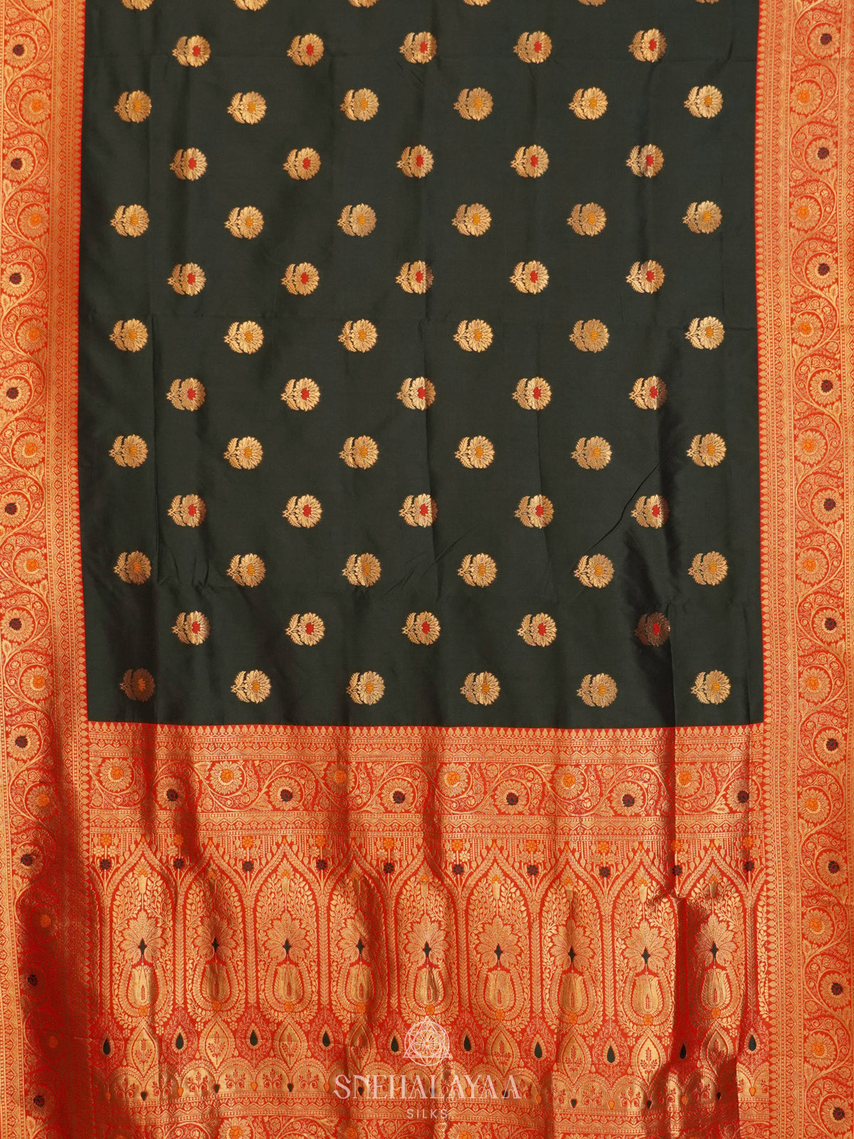 Black Banaras Katan Silk Saree