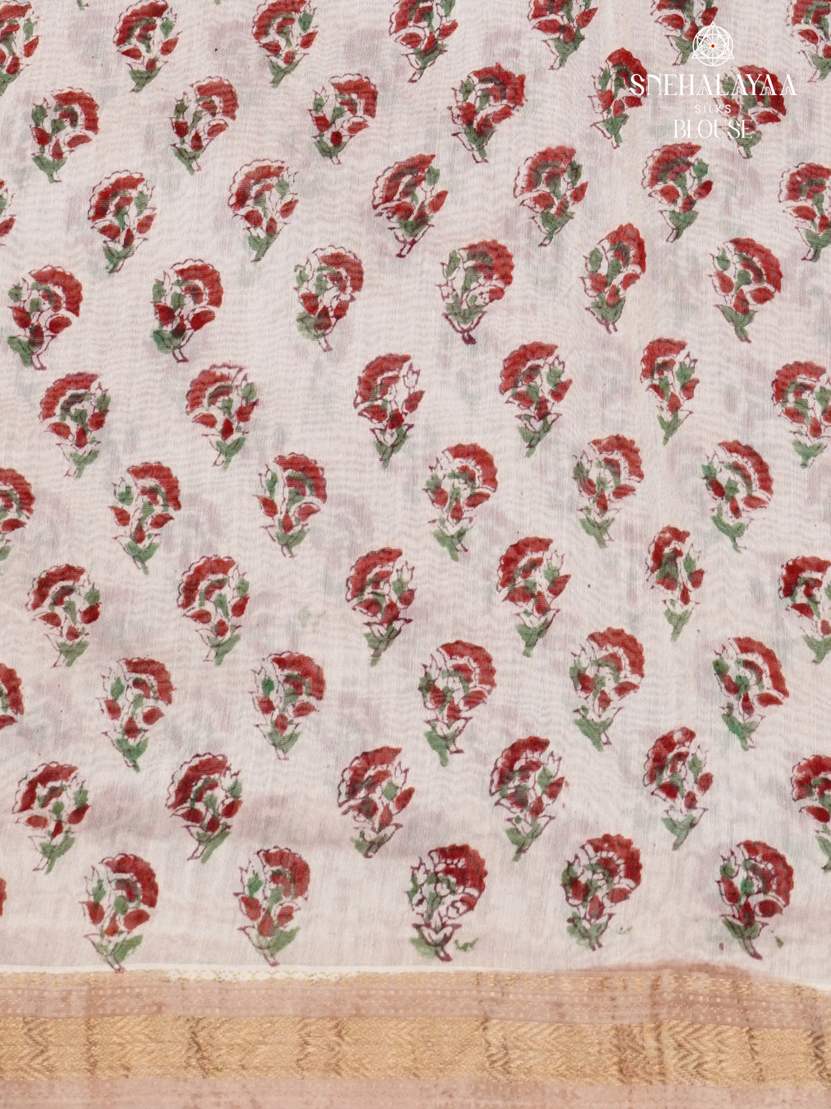 Pale Pink Chanderi Saree