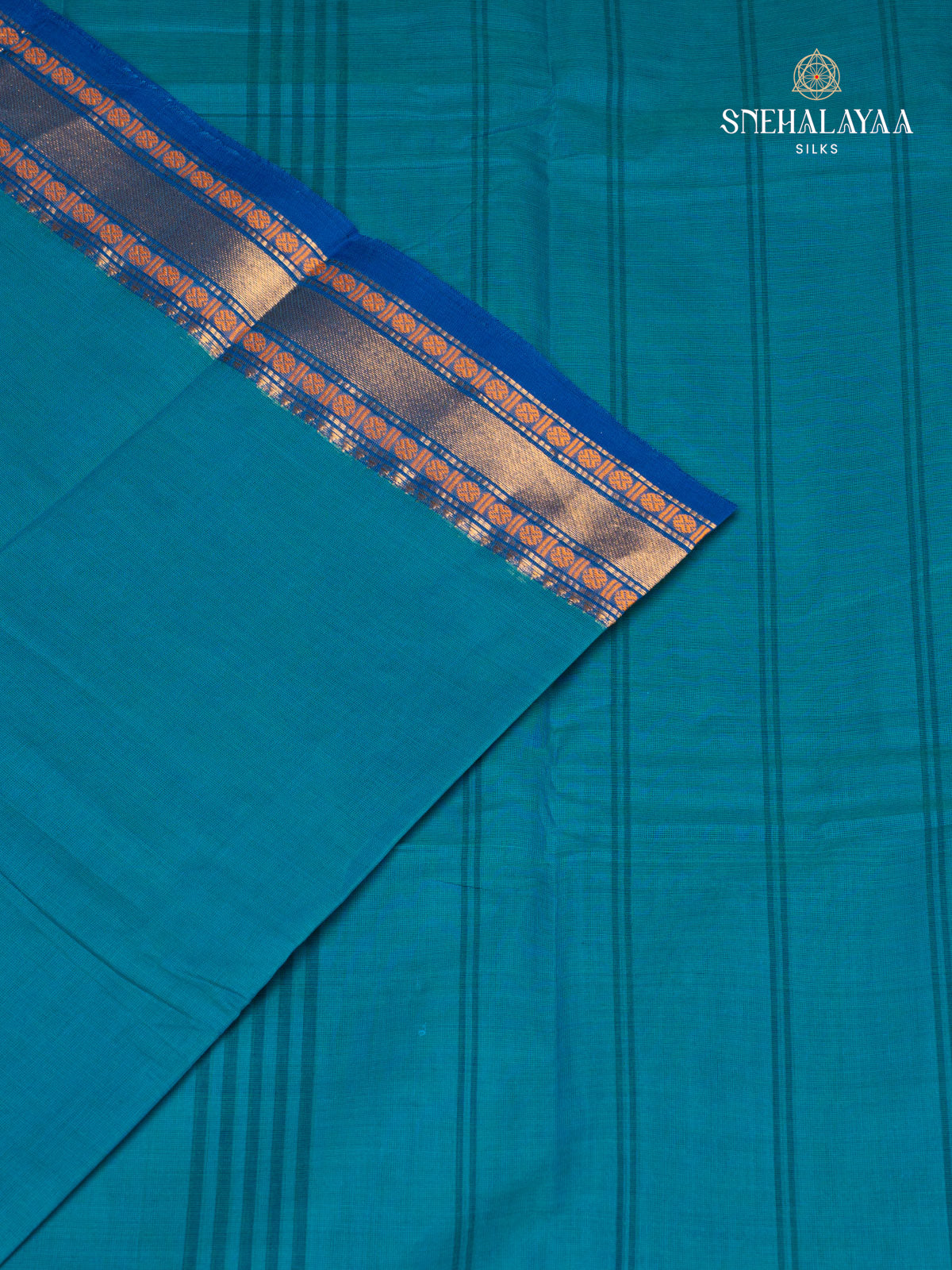 Blue Chettinad Cotton Saree