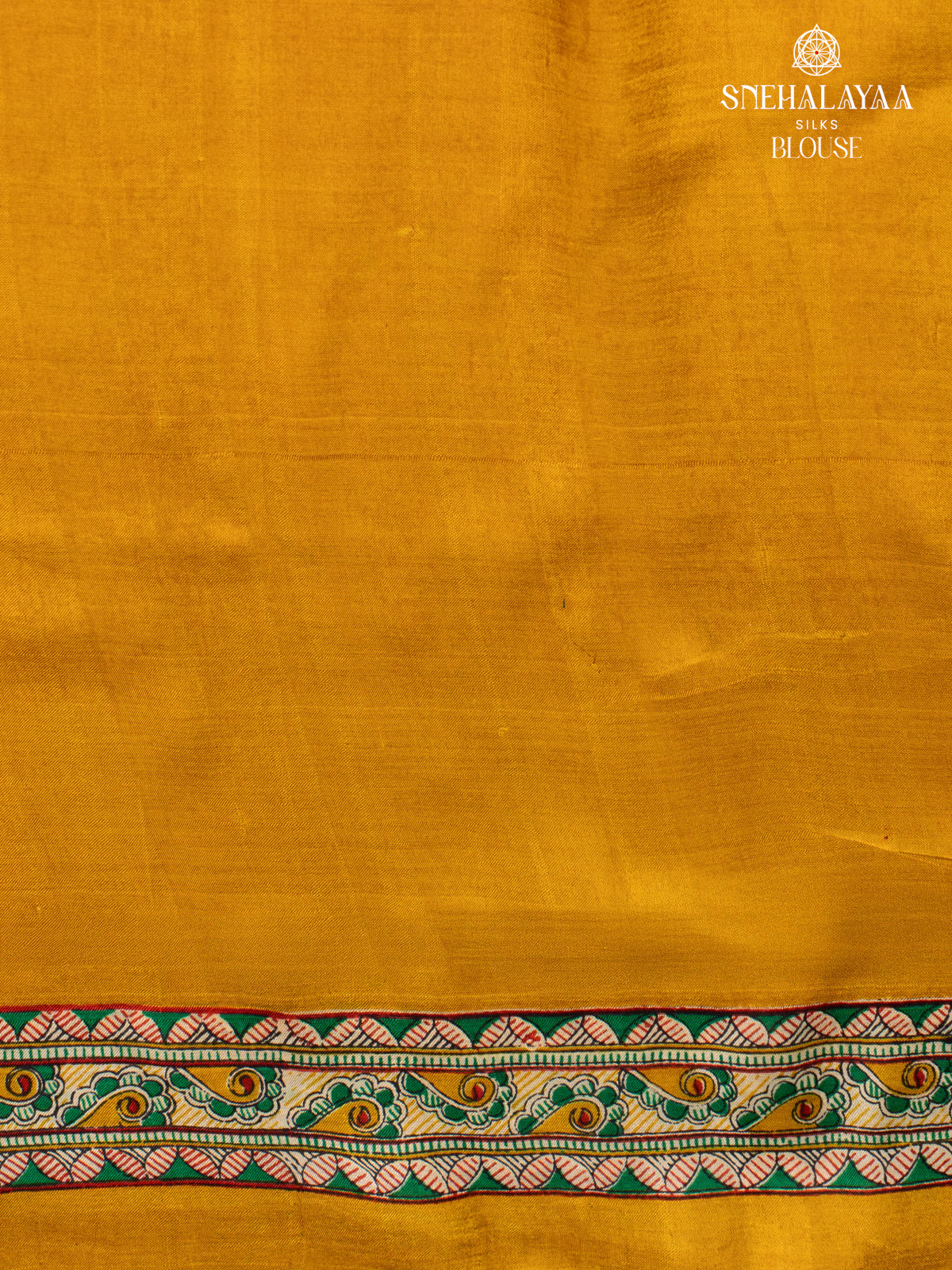 Yellow Printed Tussar Saree