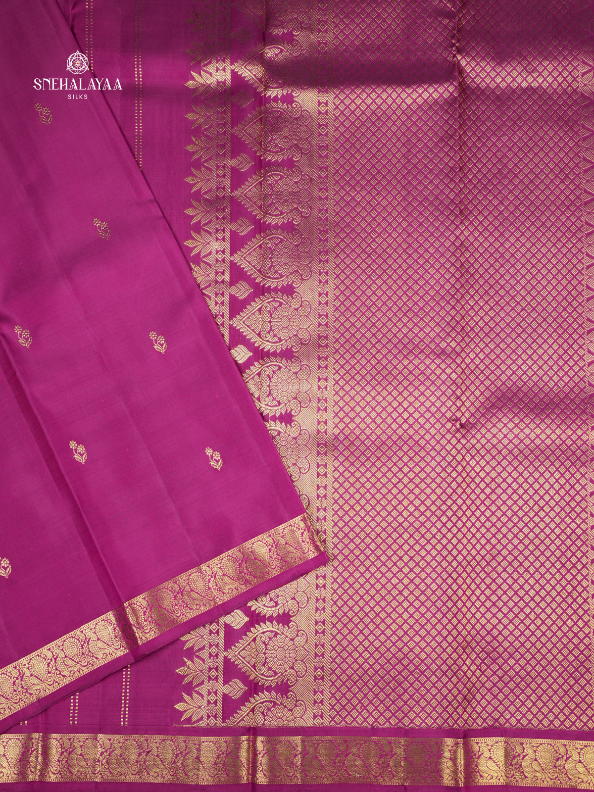 Magenta Kanjivaram Silk Saree