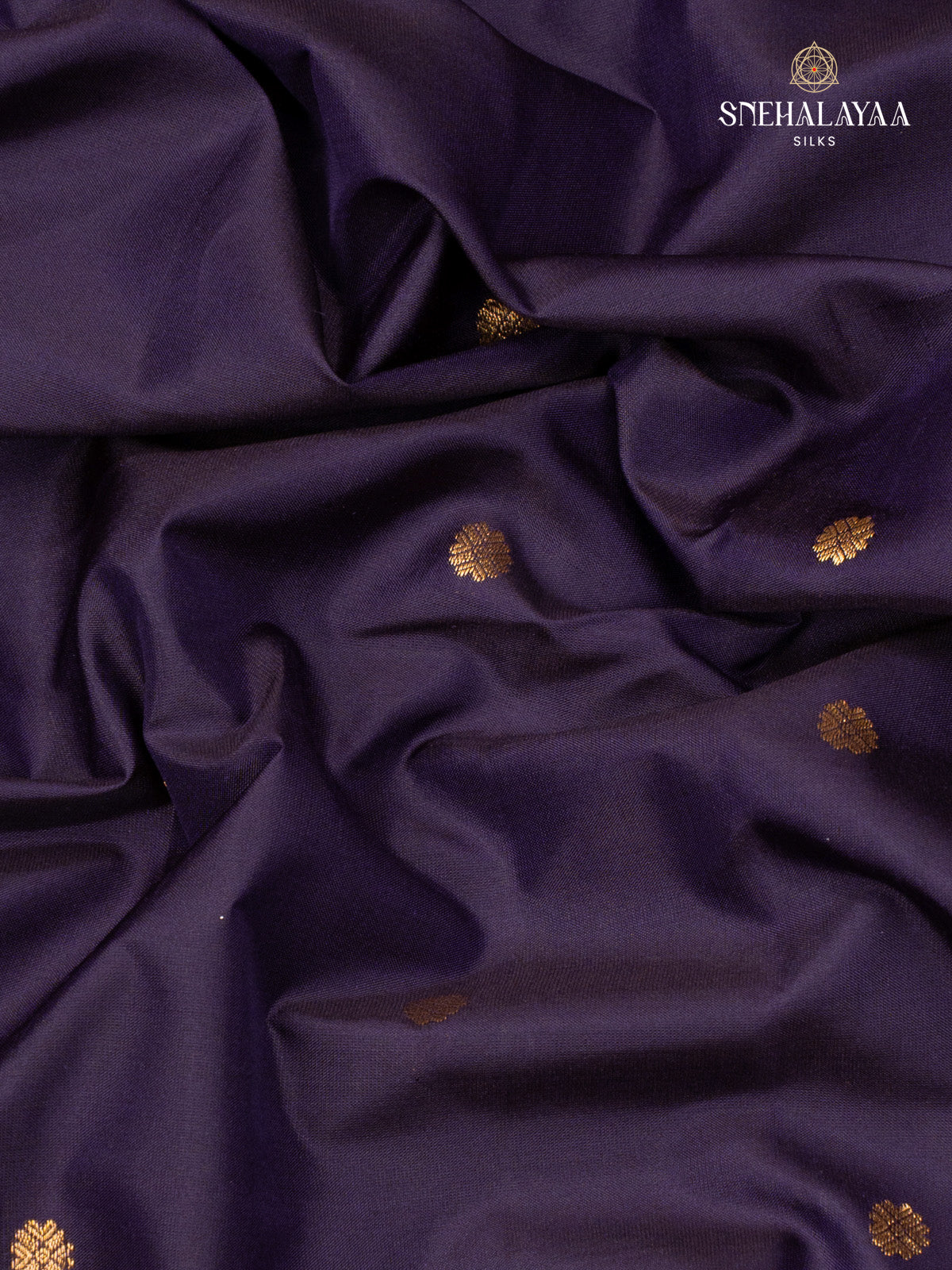 Navy Blue Gadwal Silk Saree