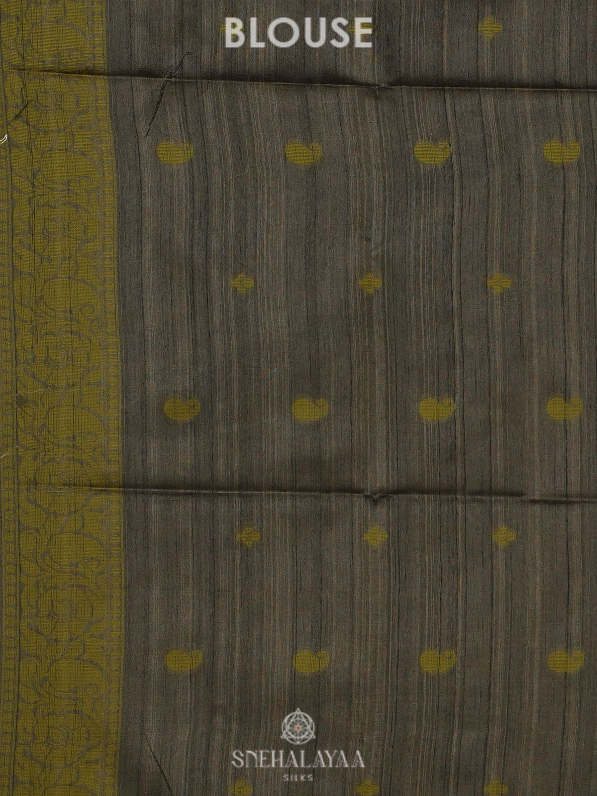 Olive Green Munga Tussar Saree