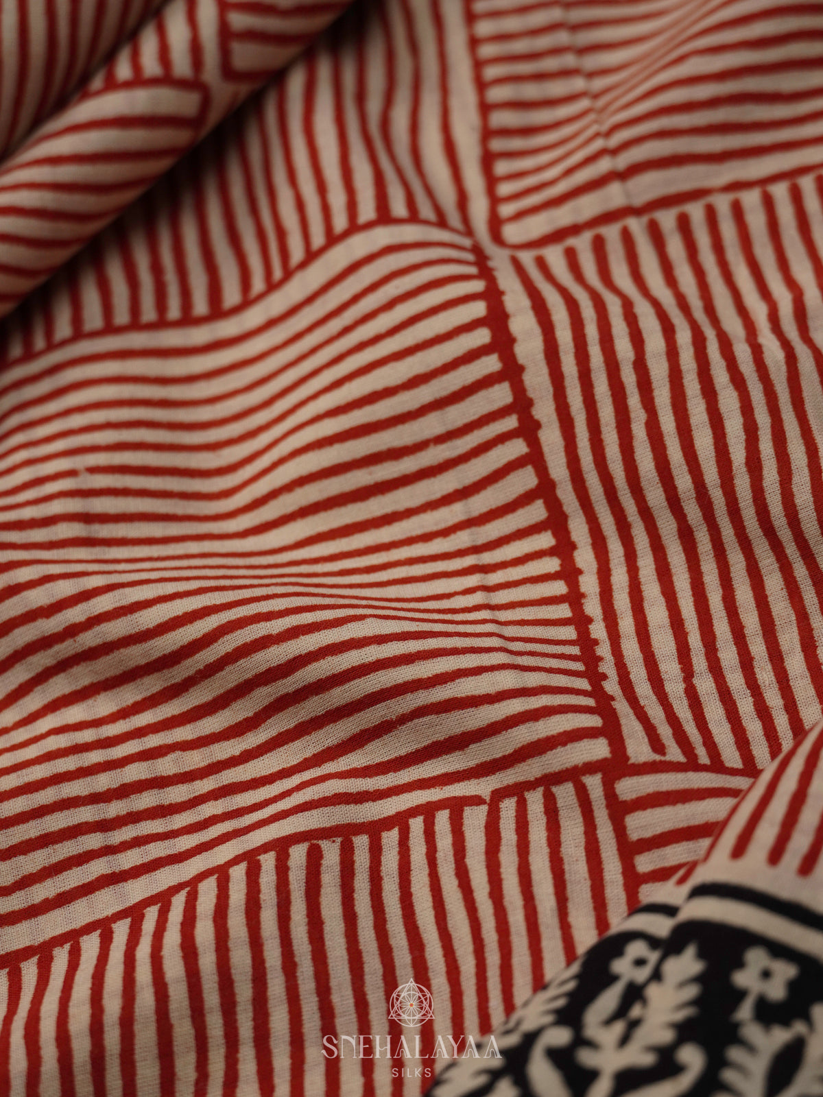 Off White Jaipur Cotton Saree