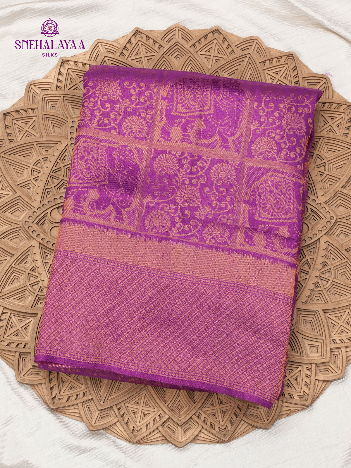 Purple Soft Silk Saree