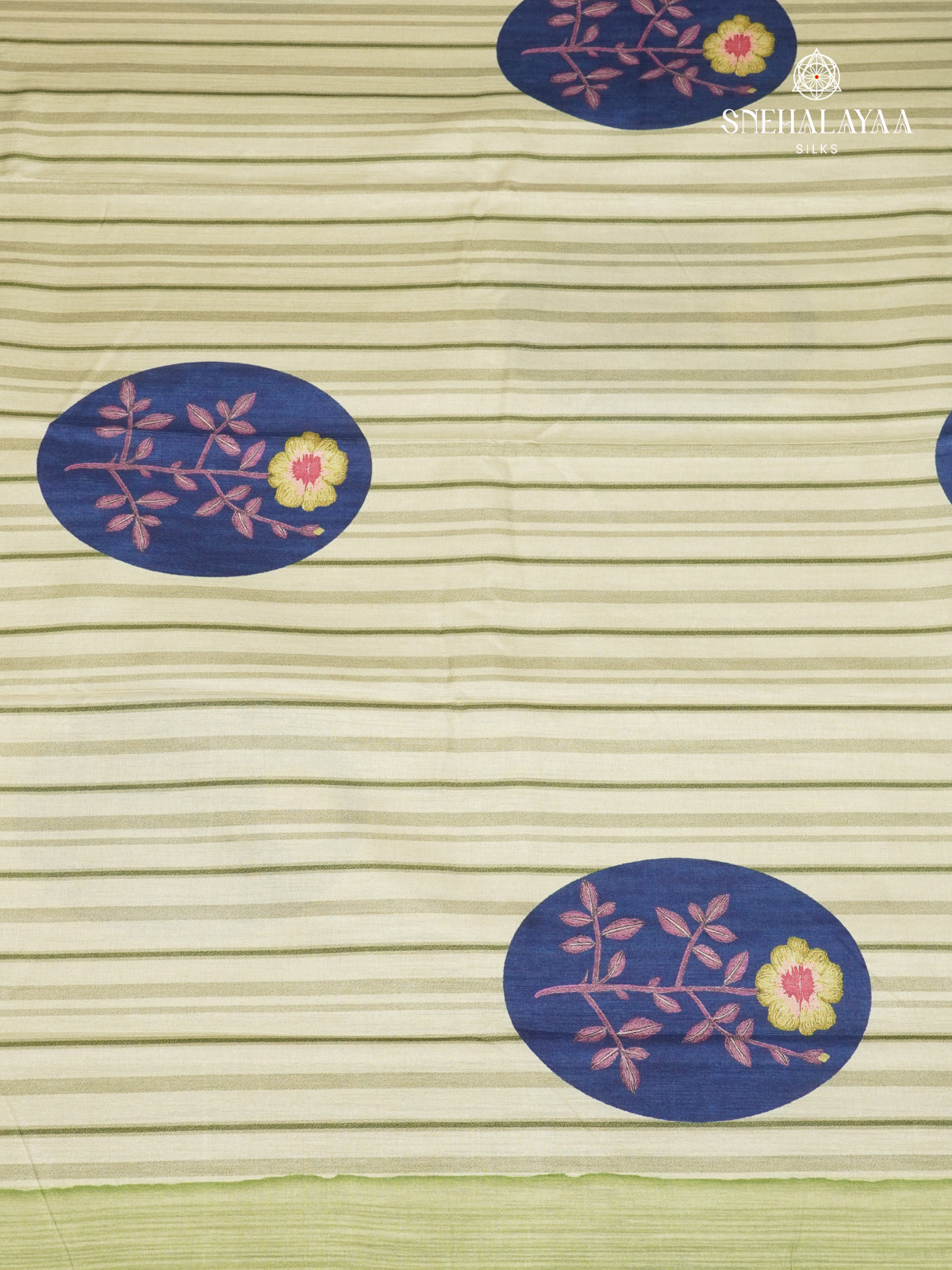 Pastel Green Tussar Saree