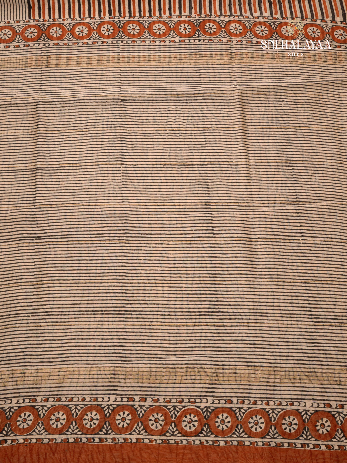 Cream Chanderi Saree