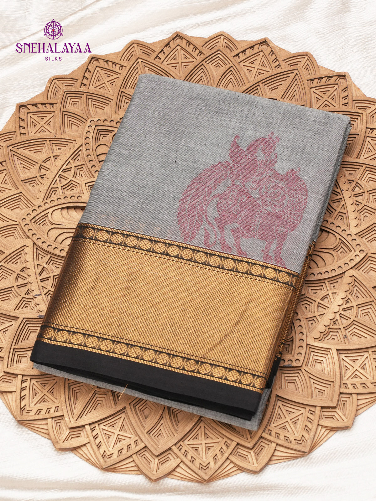 Grey Kanchi Cotton Saree