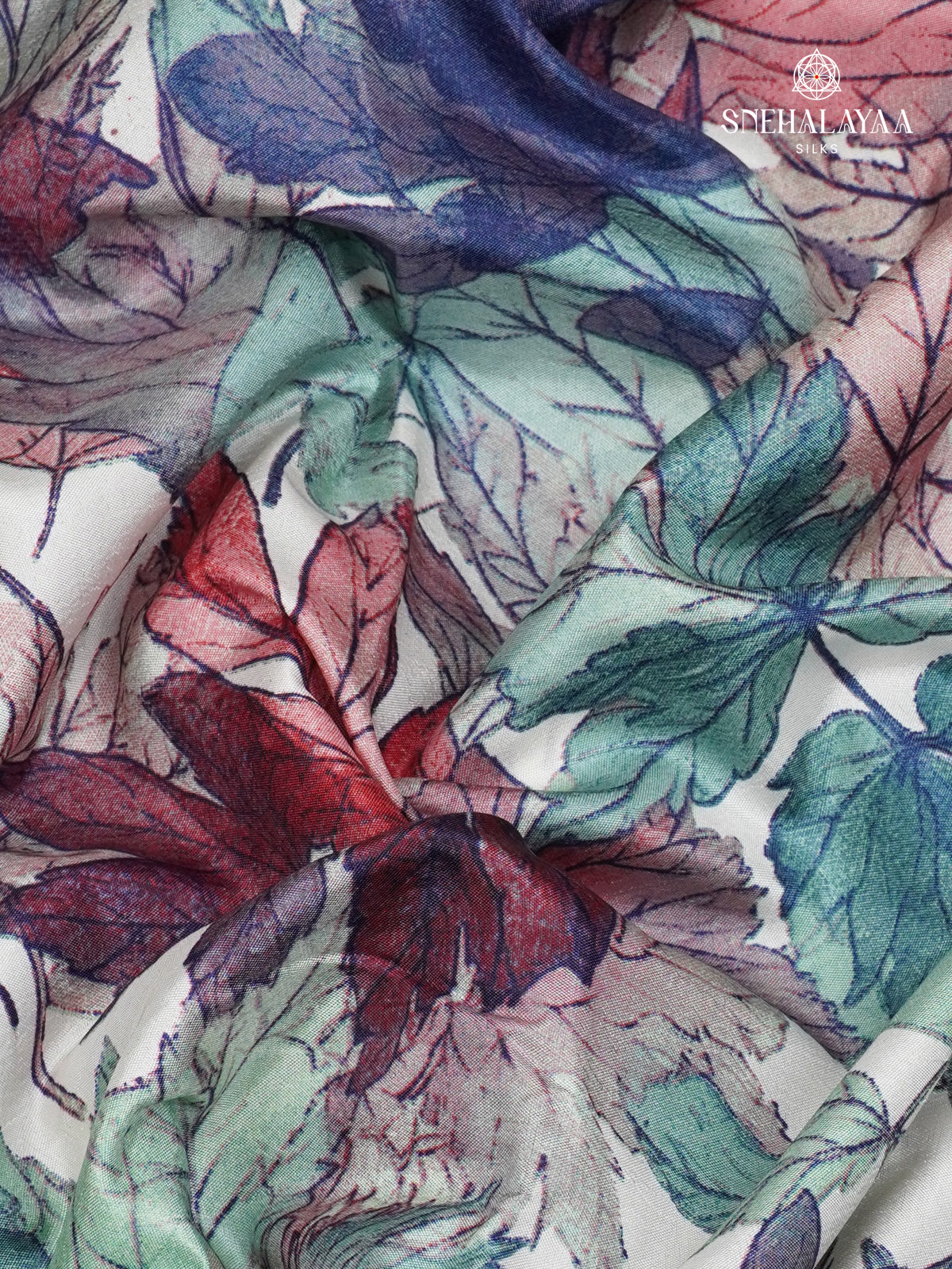 Multicolour Dola Silk Saree