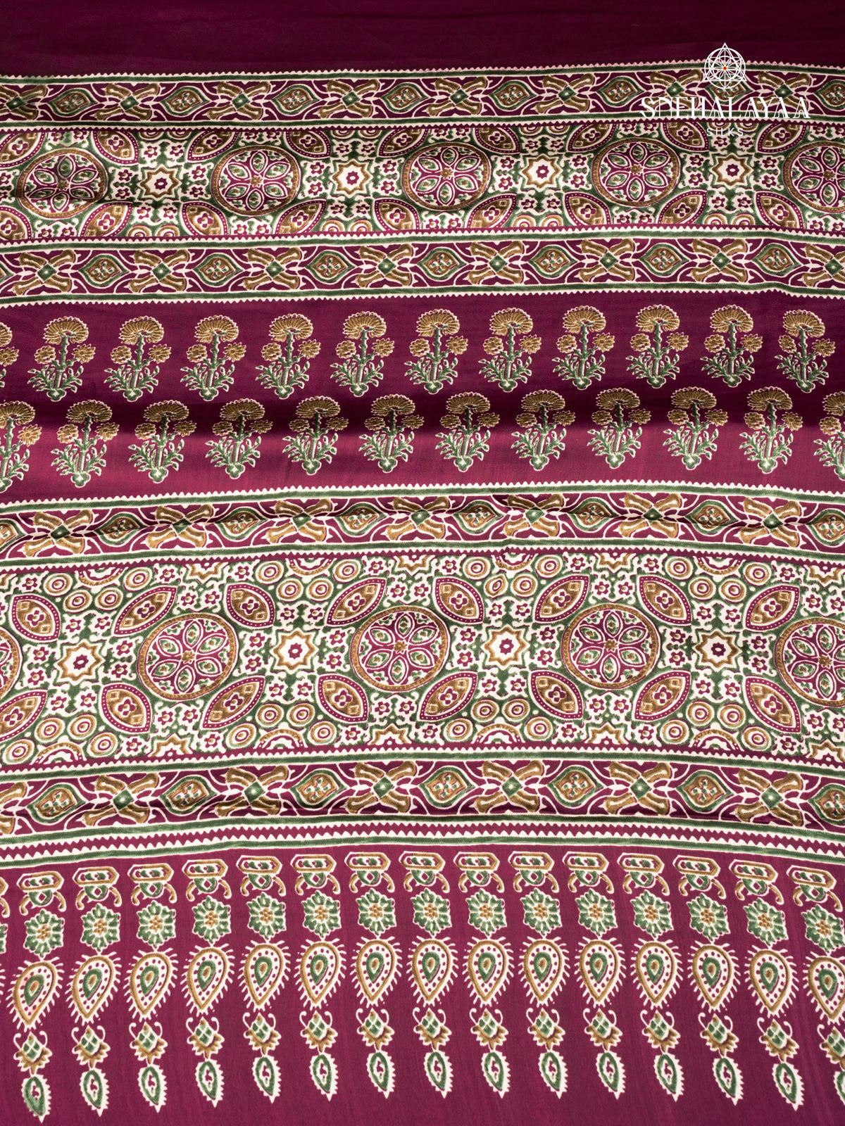 Burgundy Modal Silk Saree