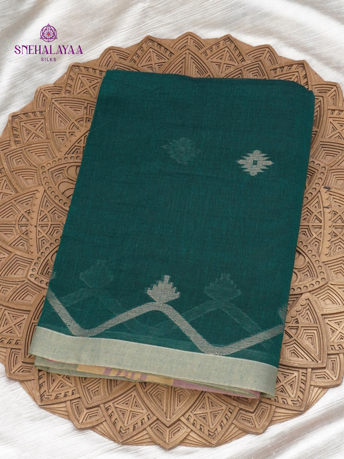 Green Sambalpuri Cotton Saree