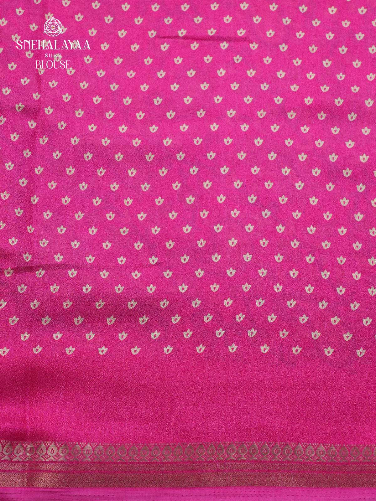 Rani Pink Chiffon Saree