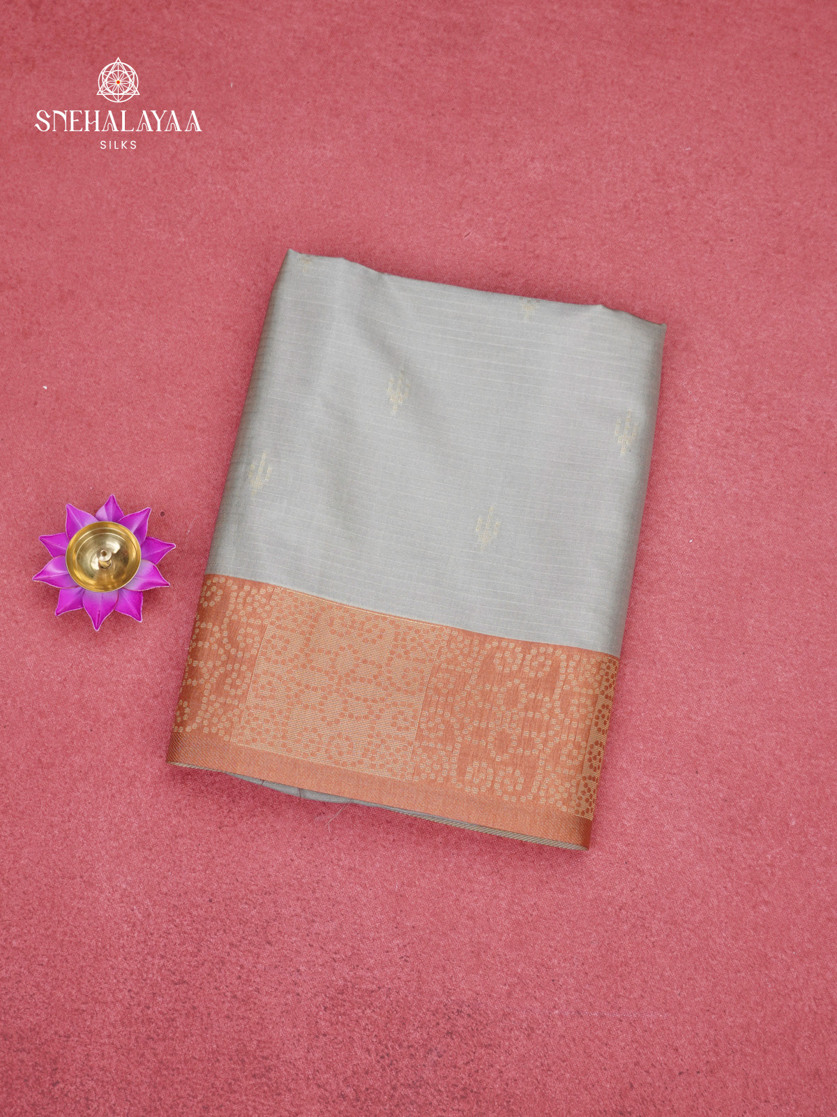 Grey Jute Saree