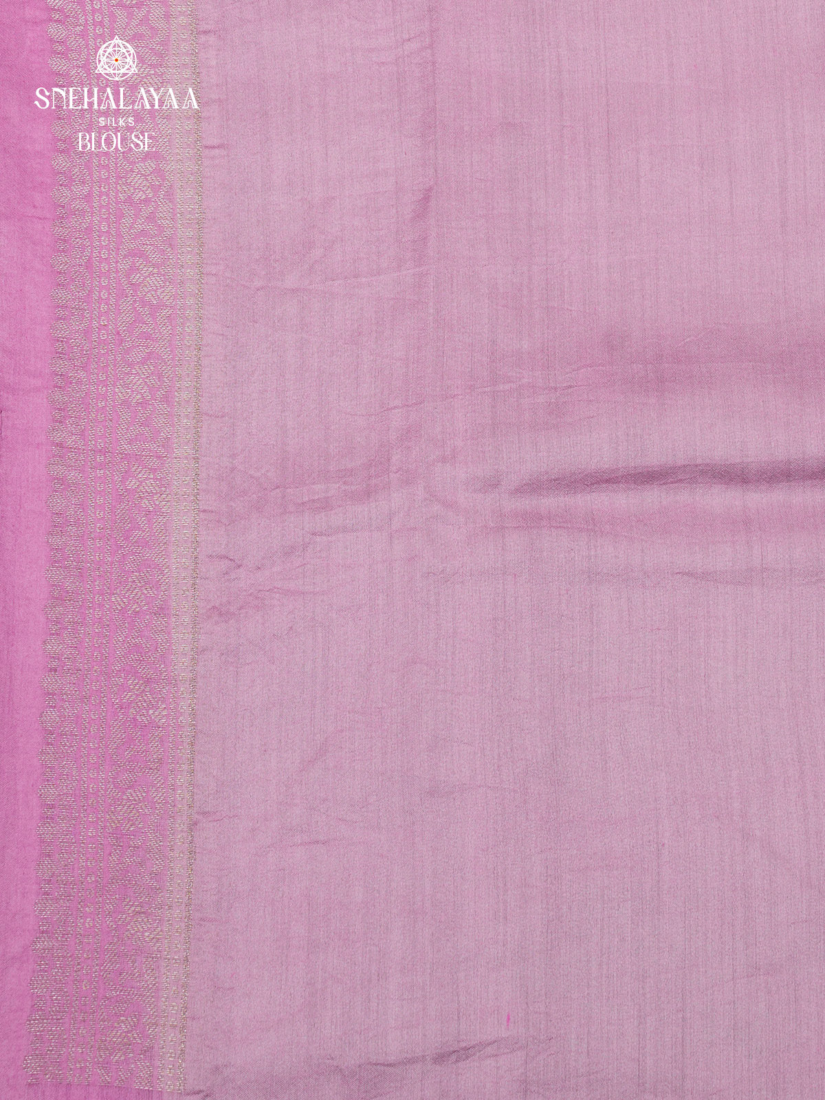 Lilac Banaras Chiniya Silk Saree