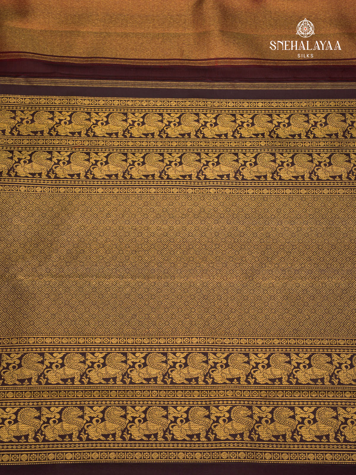 Brown Kanjivaram Silk Saree