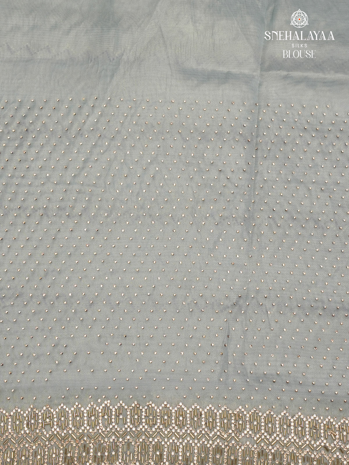 Pastel Blue Designer Saree