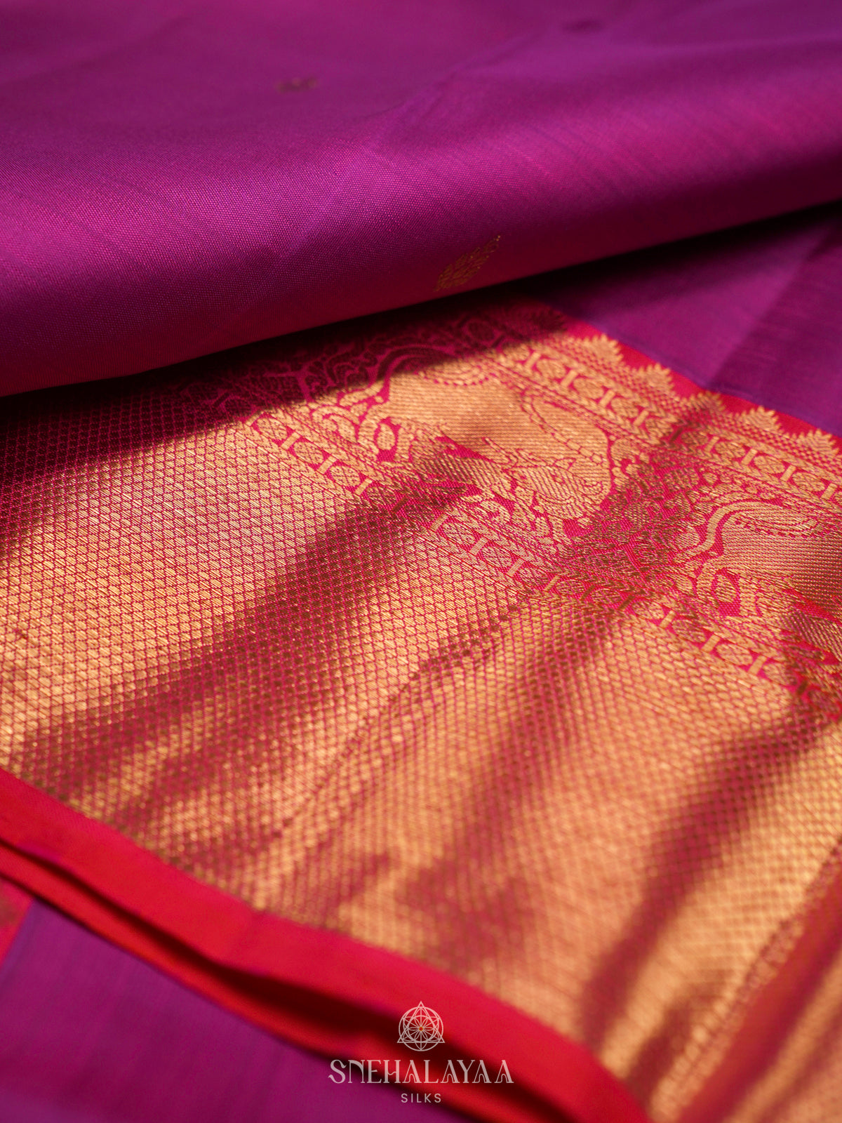 Purple Kanjivaram Silk Saree