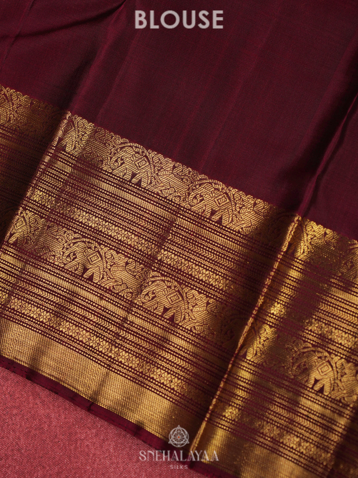 Brown Kanjivaram Silk Saree