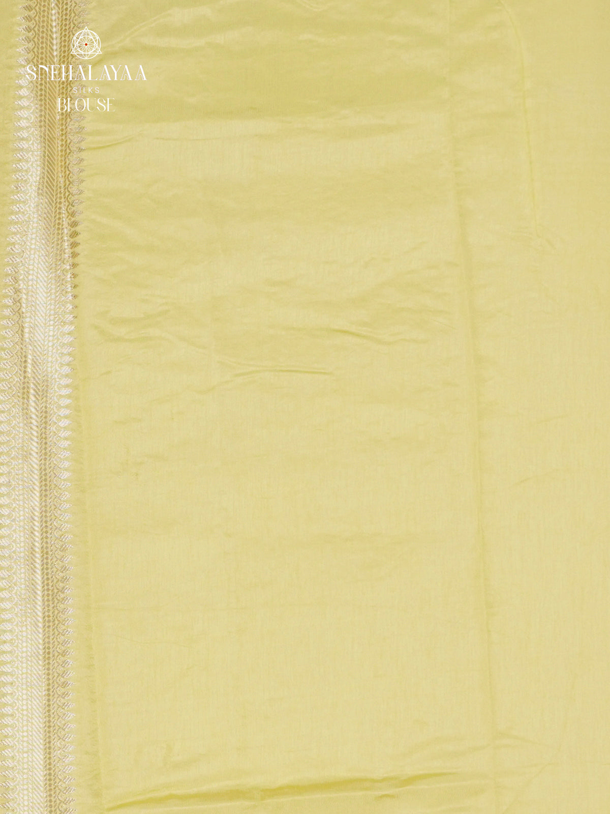 Mango Yellow Banaras Dupion Silk Saree