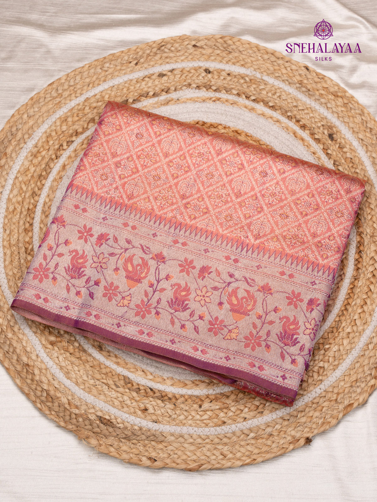 Pink Kanjivaram Silk Saree