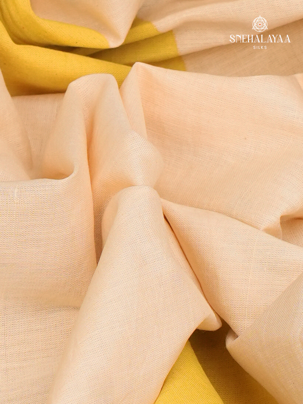 Beige Jaipur Cotton Saree