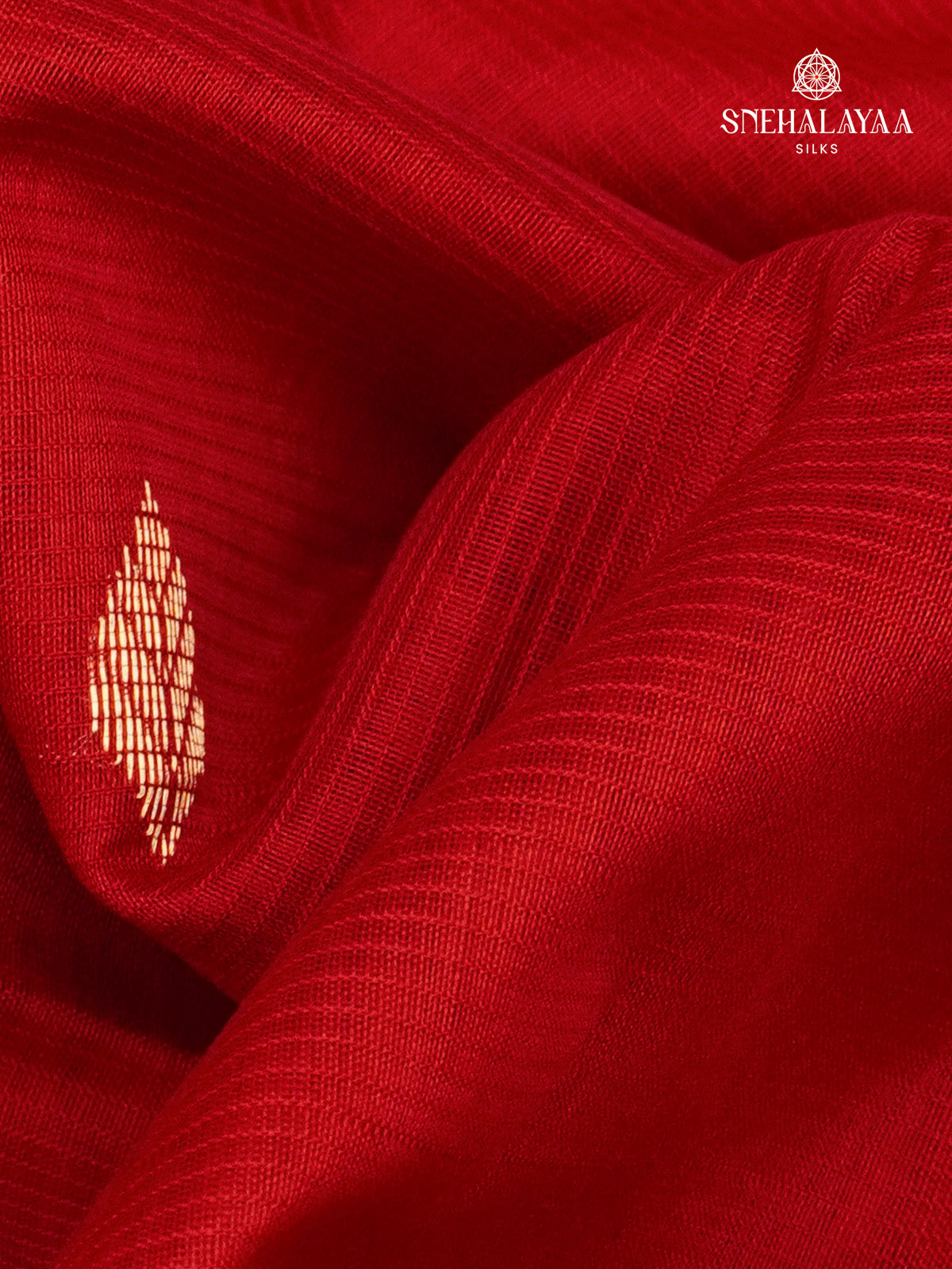 Red Maheshwari Silk Cotton Saree