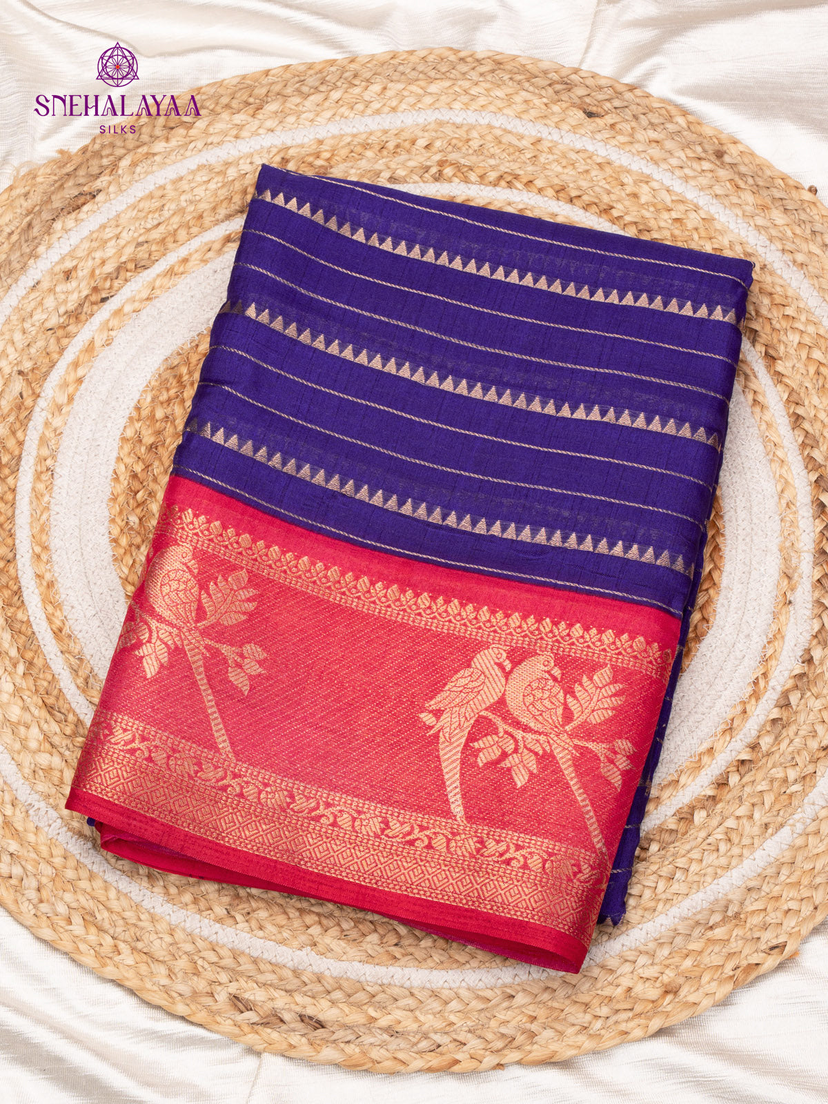 Royal Blue Dola Silk Saree