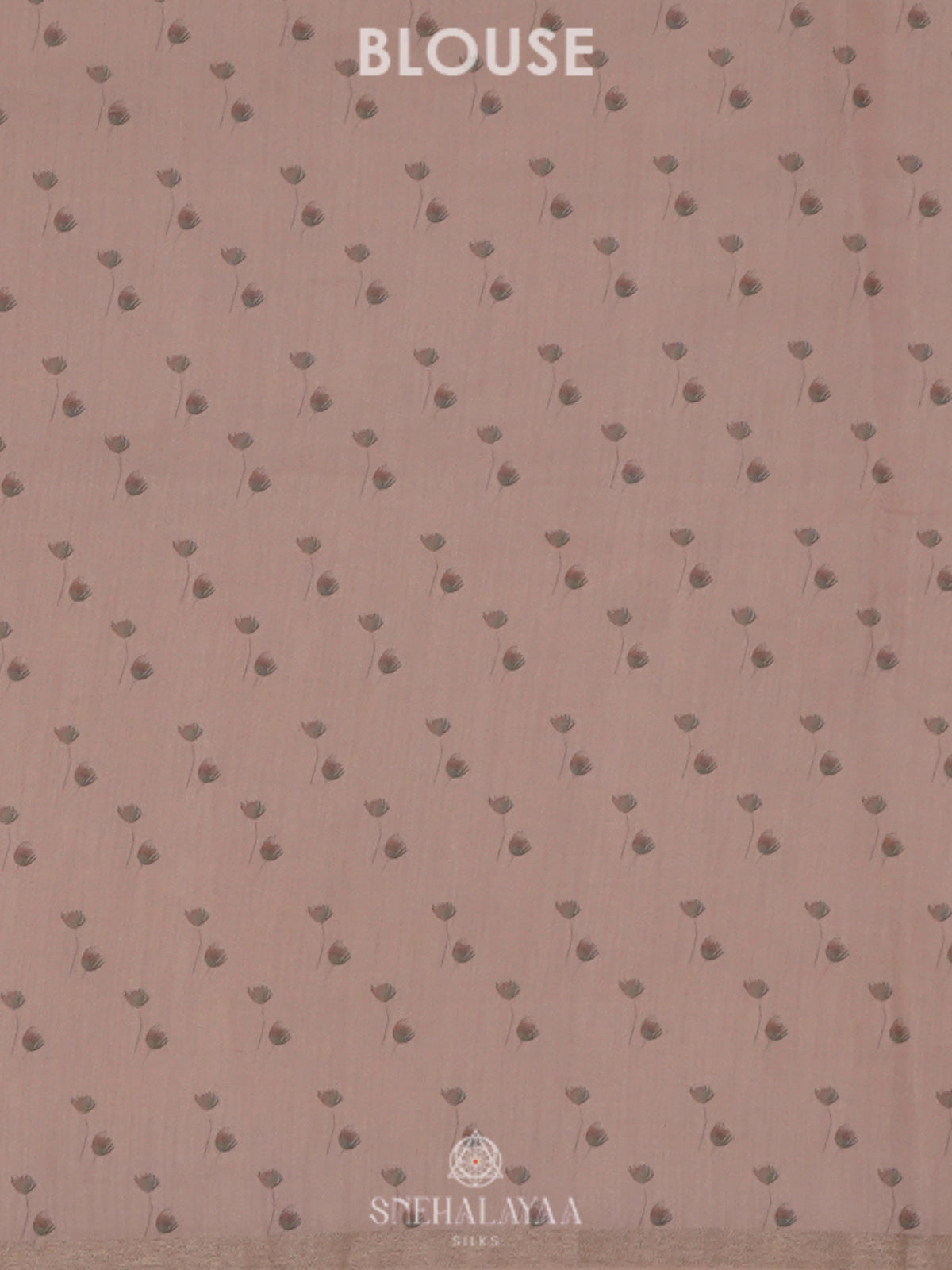 Pale Pink Munga Tussar Embroidery Saree
