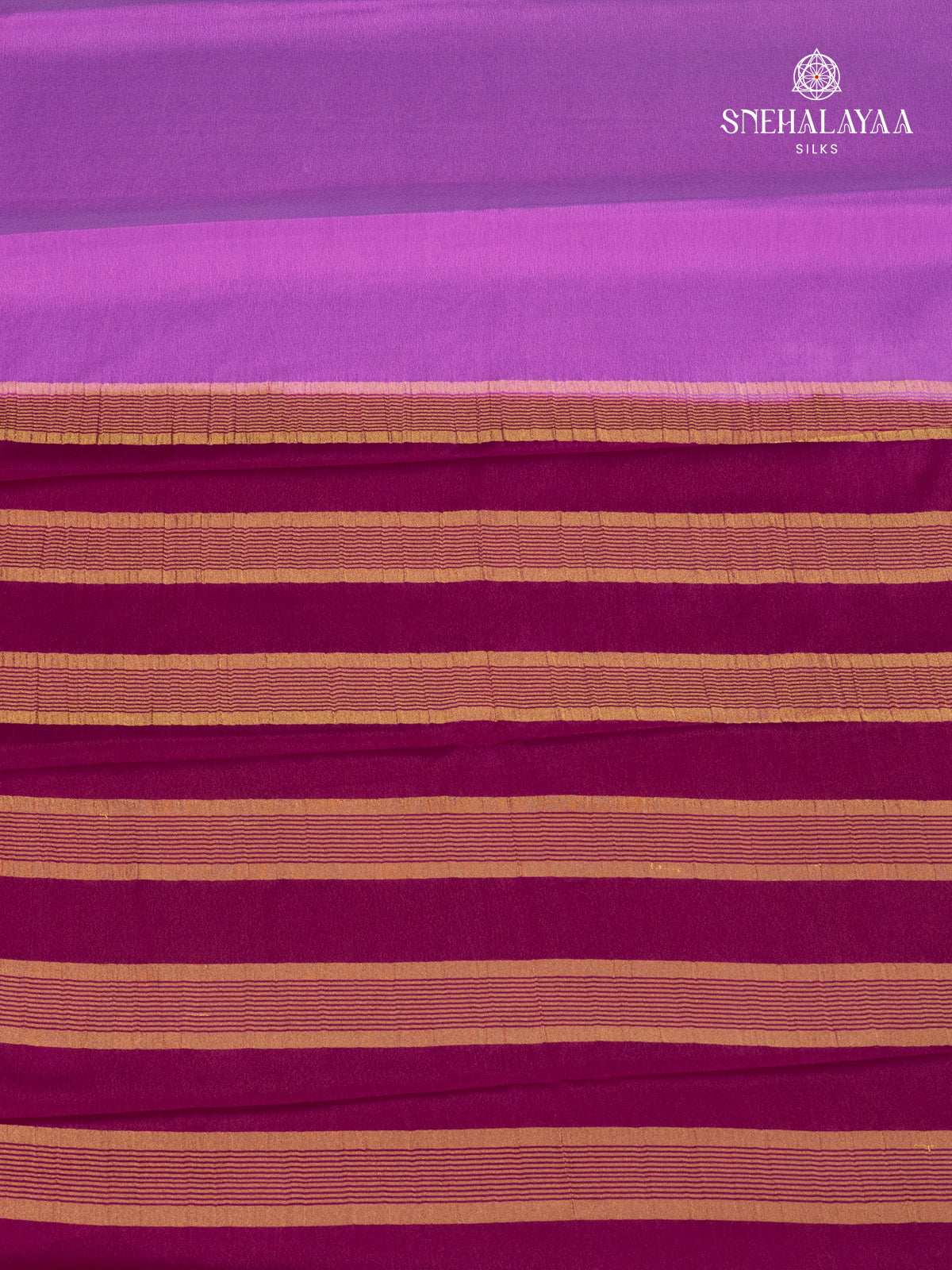 Lavender Mysore Silk Saree