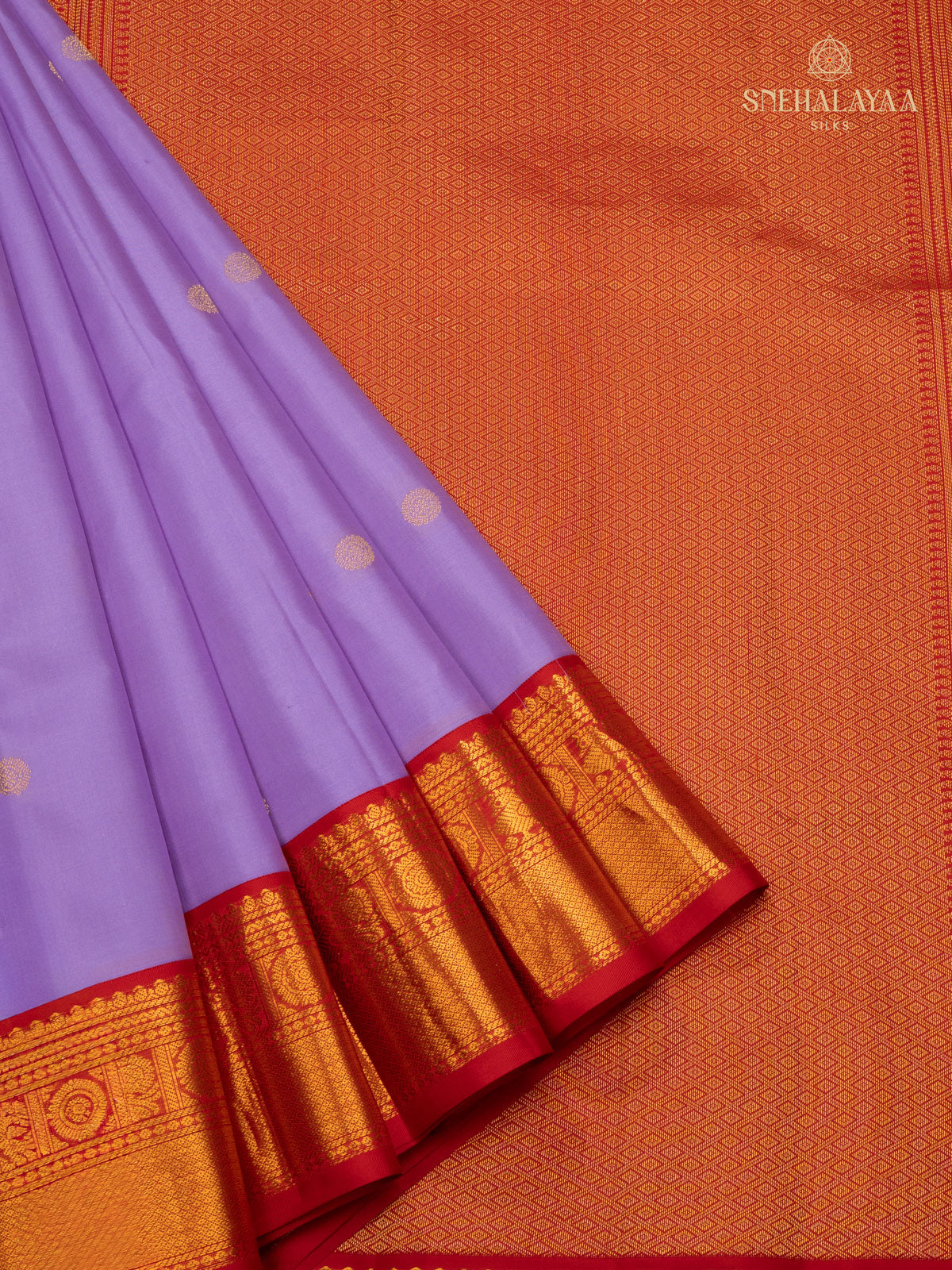 lavender Korvai Kanjivaram Silk Saree