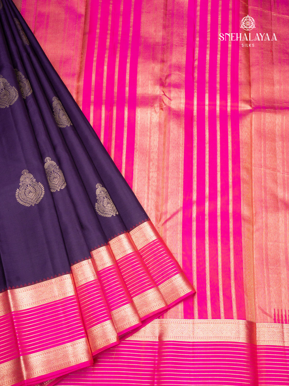 Purple Kanjivaram Silk Saree