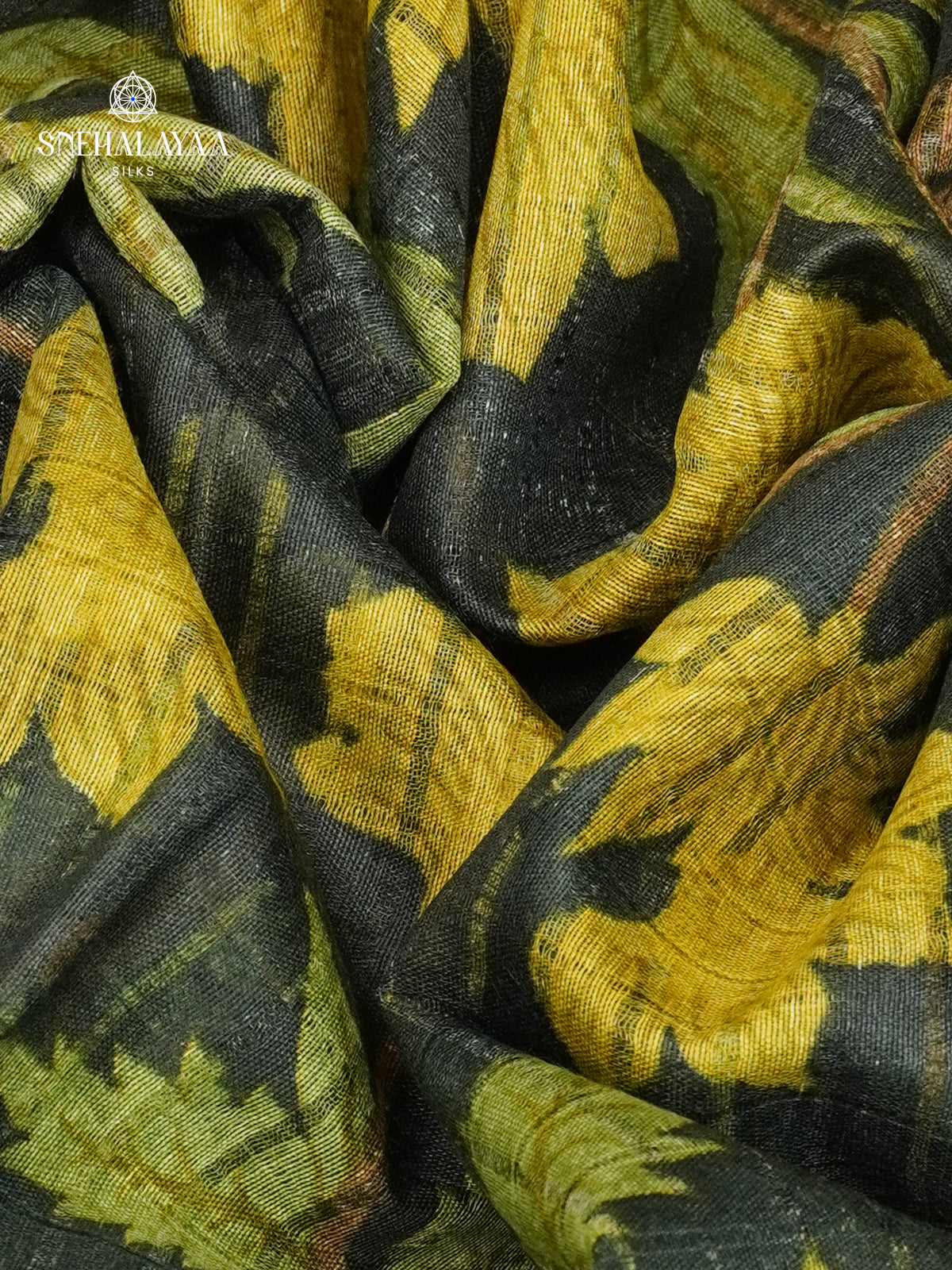 Black Bamboo Silk Saree