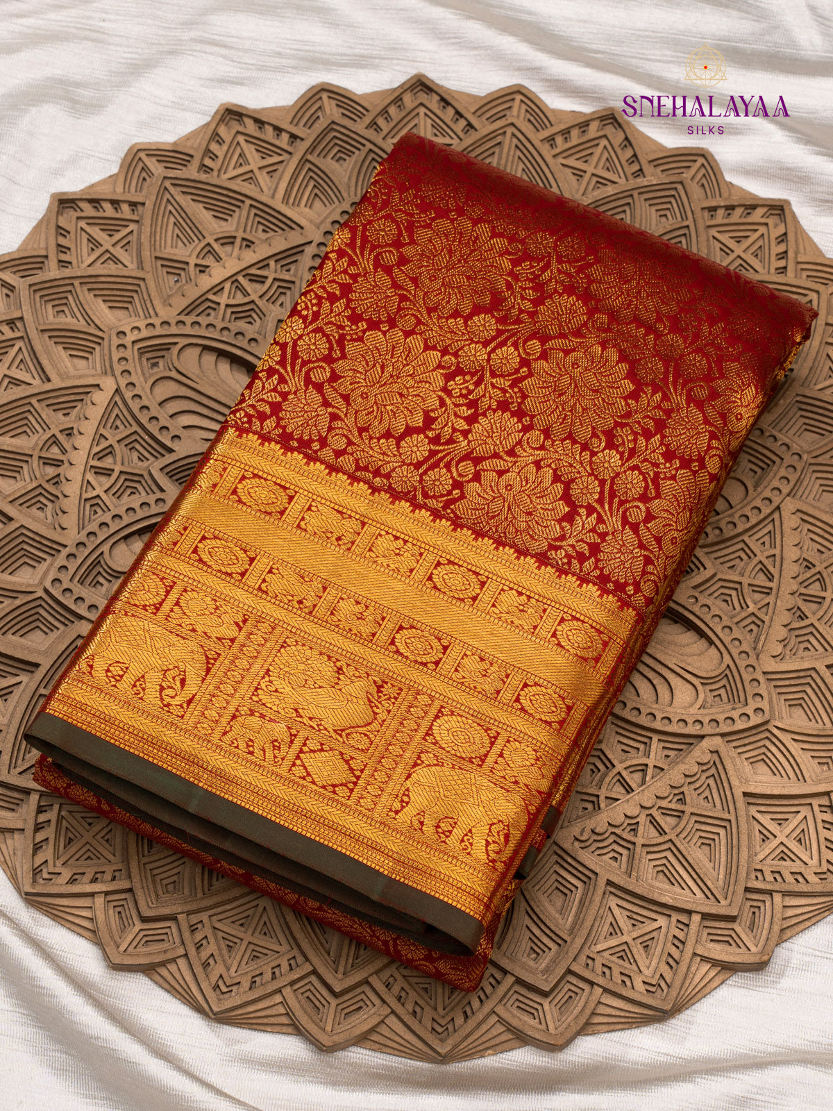 Red Kanjivaram Silk Saree