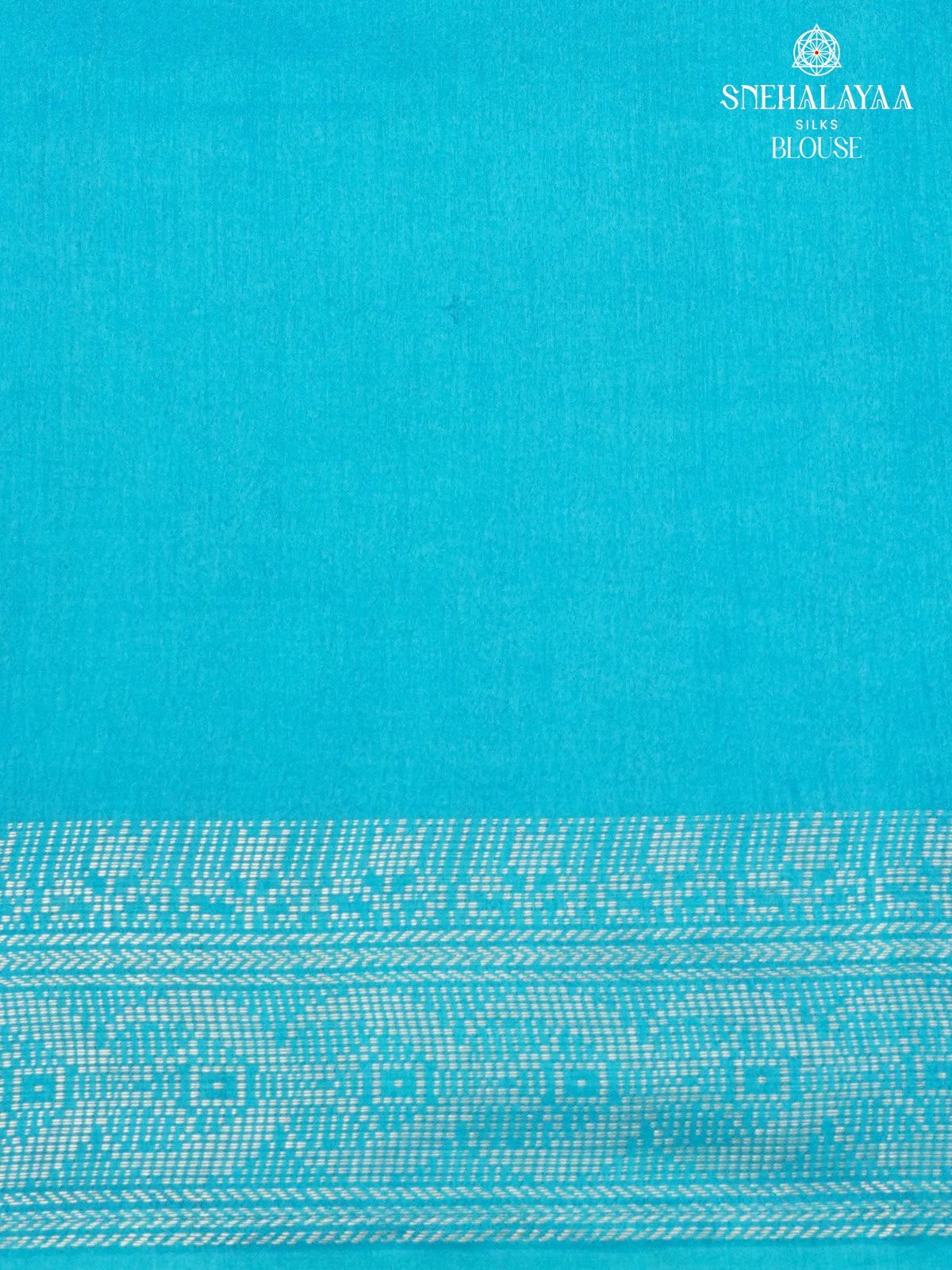 Sky Blue Bamboo Silk Saree