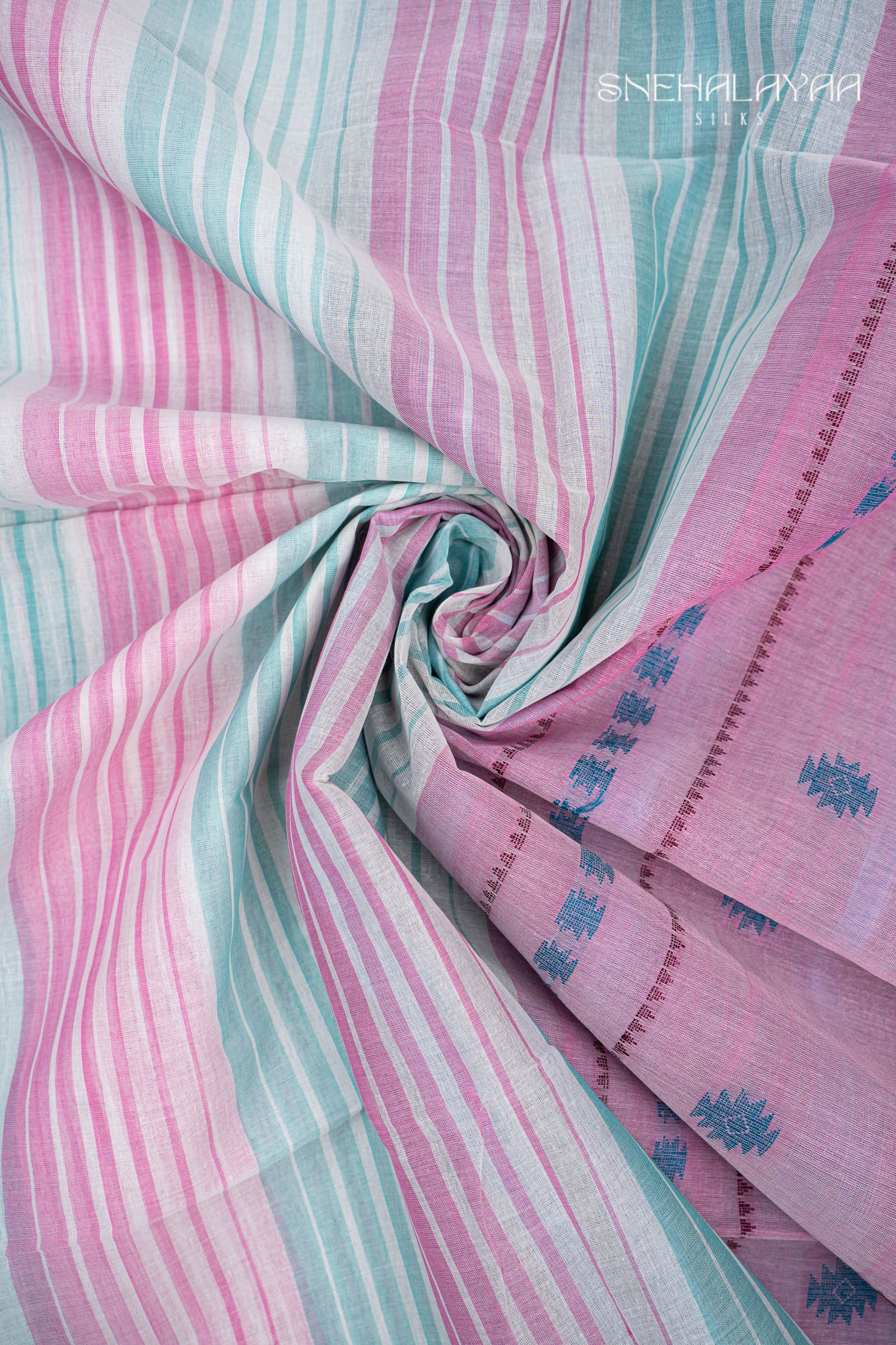 Multicolor Bengal Cotton Saree