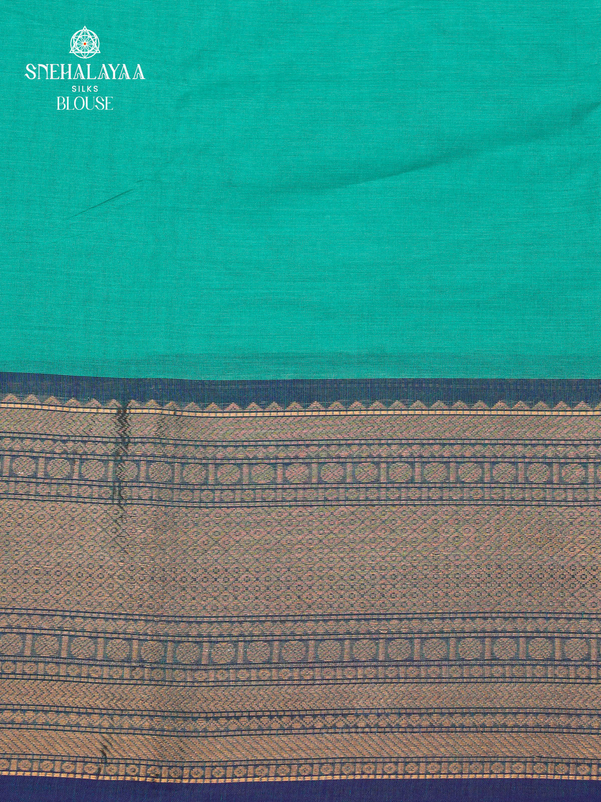 Teal Chettinad Cotton Saree