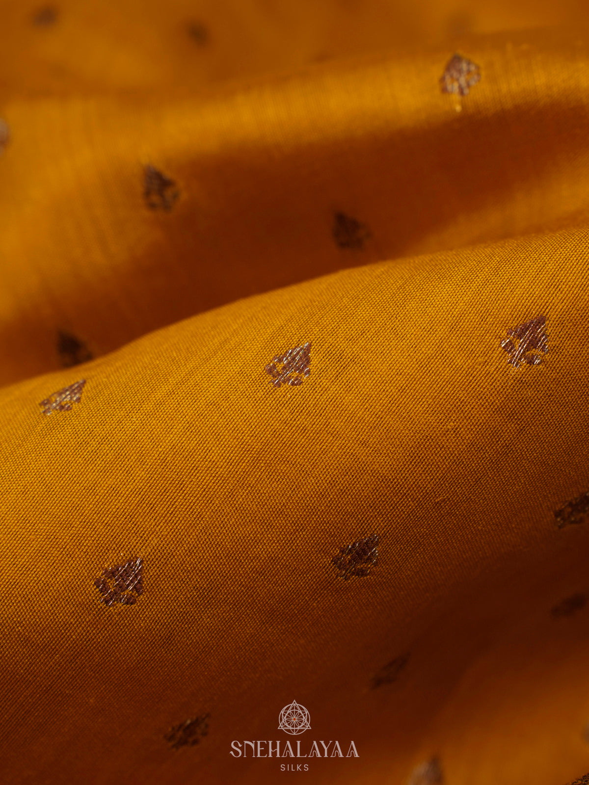 Orange Banaras Raw Silk Saree