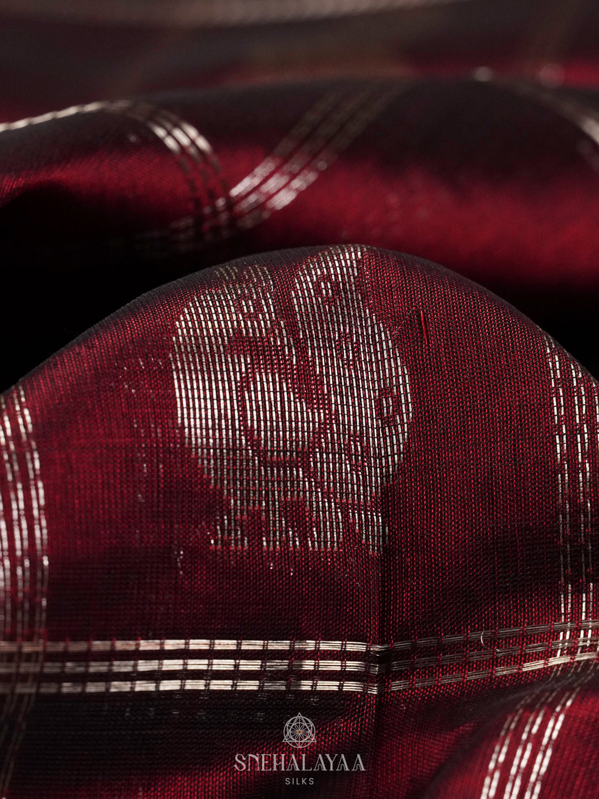 Burgundy Magalagiri Kuppadam Silk Saree