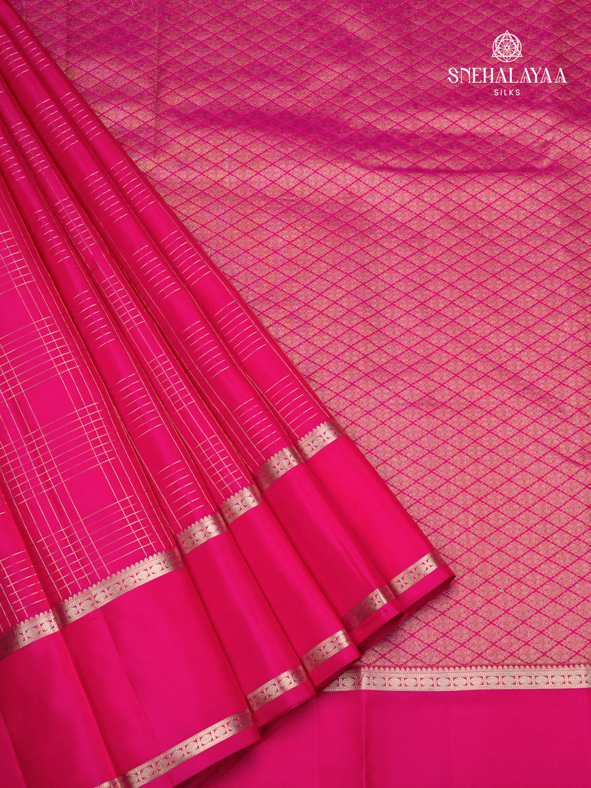 Pink Kanjivaram Silk Saree