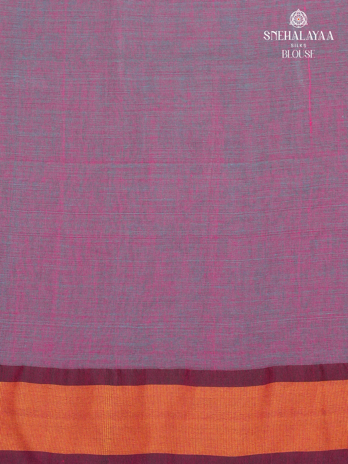Ocean Blue Khadi Cotton Saree